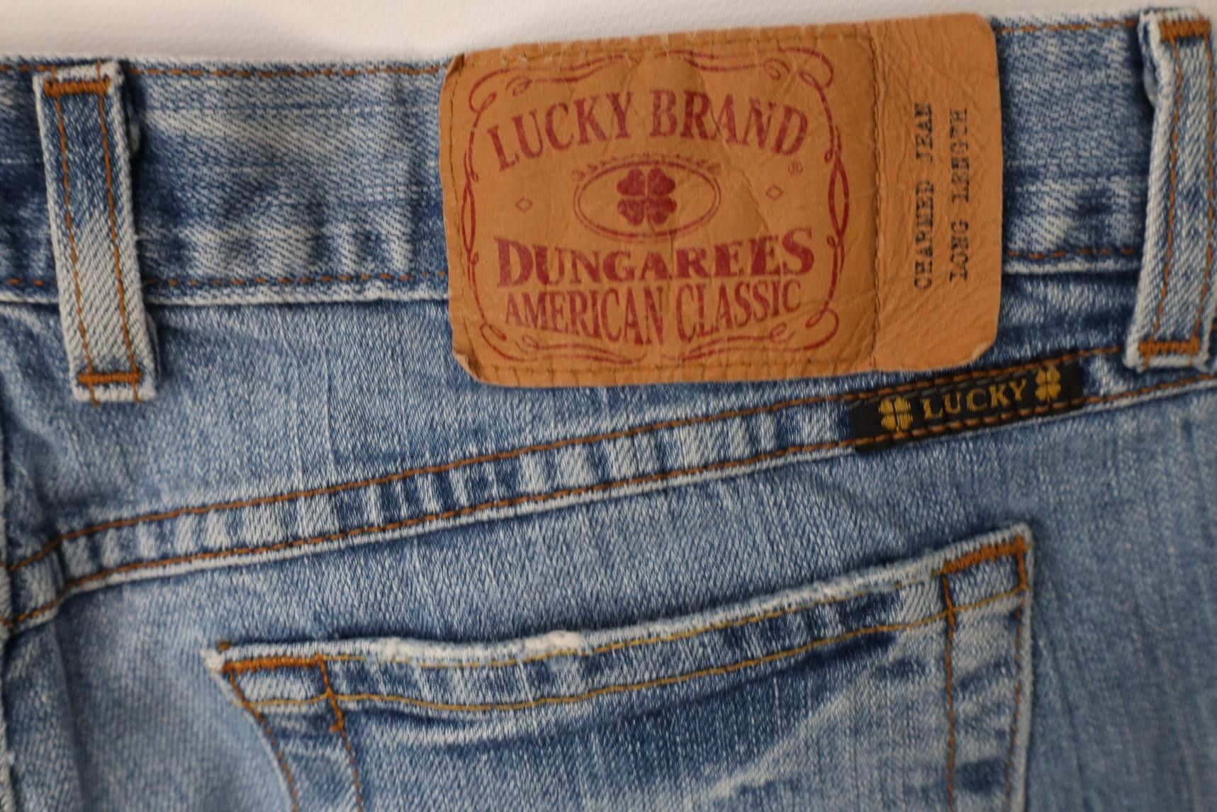 Lucky Brand Vintage 90s Y2K Lucky Brand Flared Wide Leg Jeans USA Blue Size 30" / US 8 / IT 44 - 15 Thumbnail