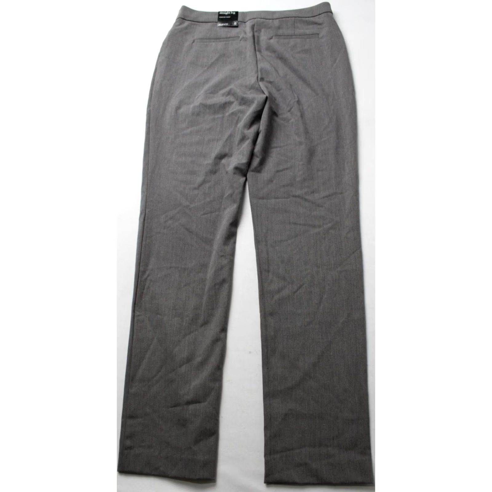 Alfani VINTAGE Alfani Women's Modern Essential Straight Leg Pants JL3 Pepper Gray Size 6 NWT Size 28" / US 6 / IT 42 - 5 Thumbnail