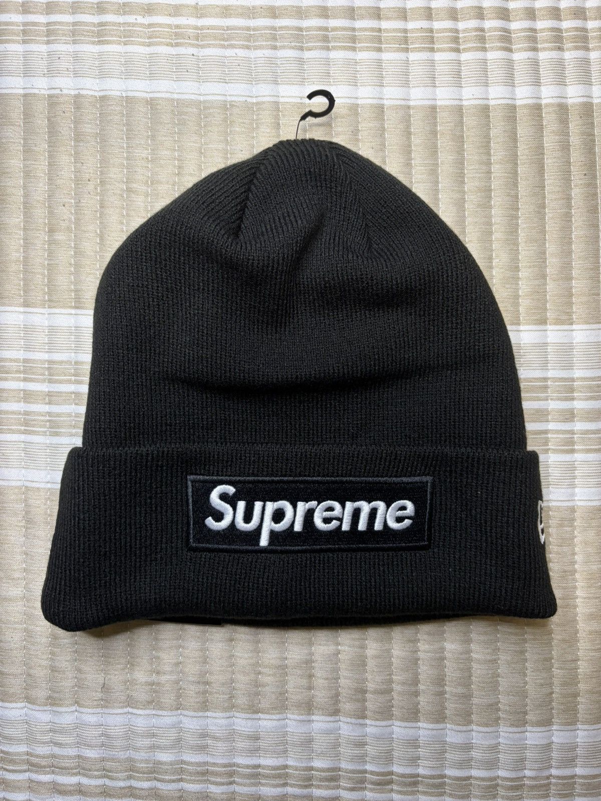 Supreme Supreme New Era Box Logo Beanie Black | Grailed