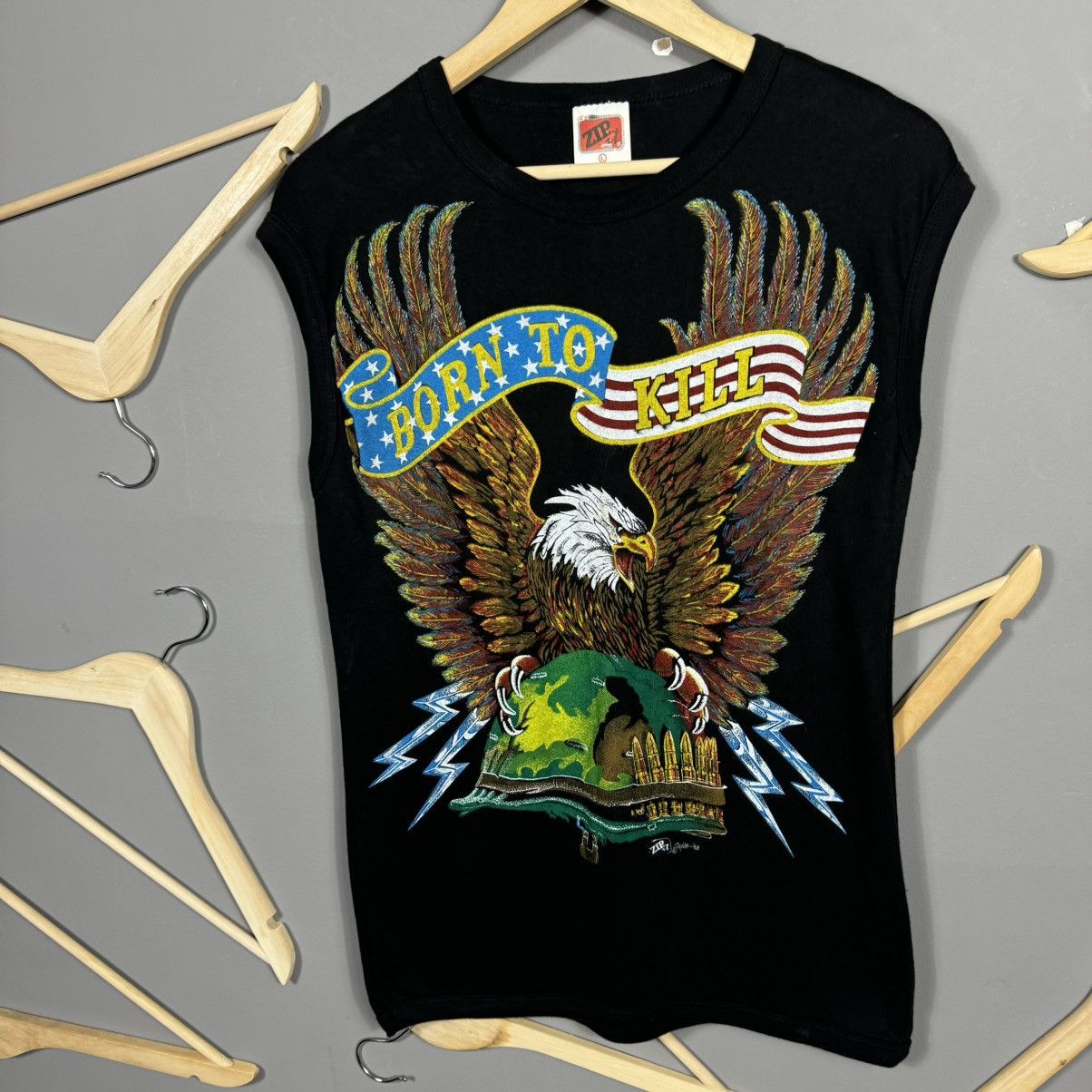 Harley Davidson Vintage 1988 Born To Kill Size US L / EU 52-54 / 3 - 2 Thumbnail