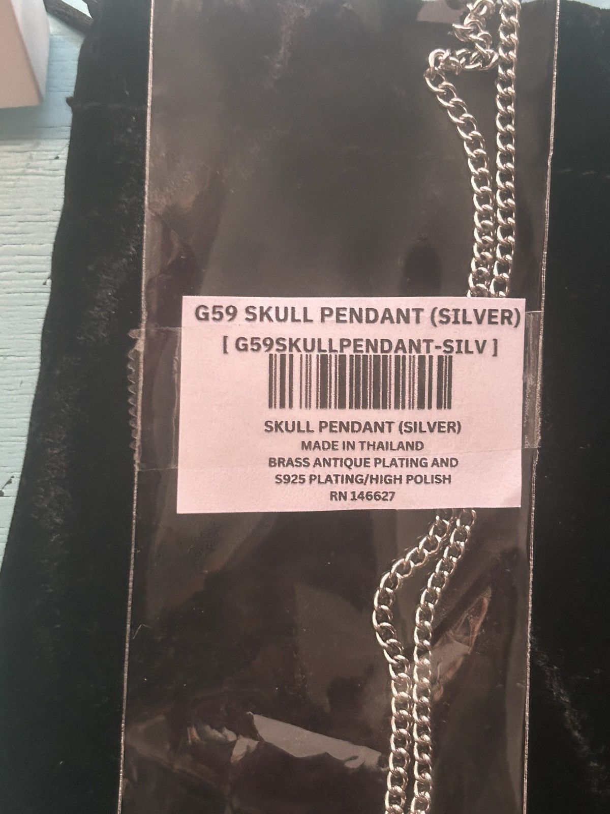 G59 Records G59 $uicideboy$ Thy Kingdom Come Skull Silver S925 Necklace Size ONE SIZE - 3 Thumbnail