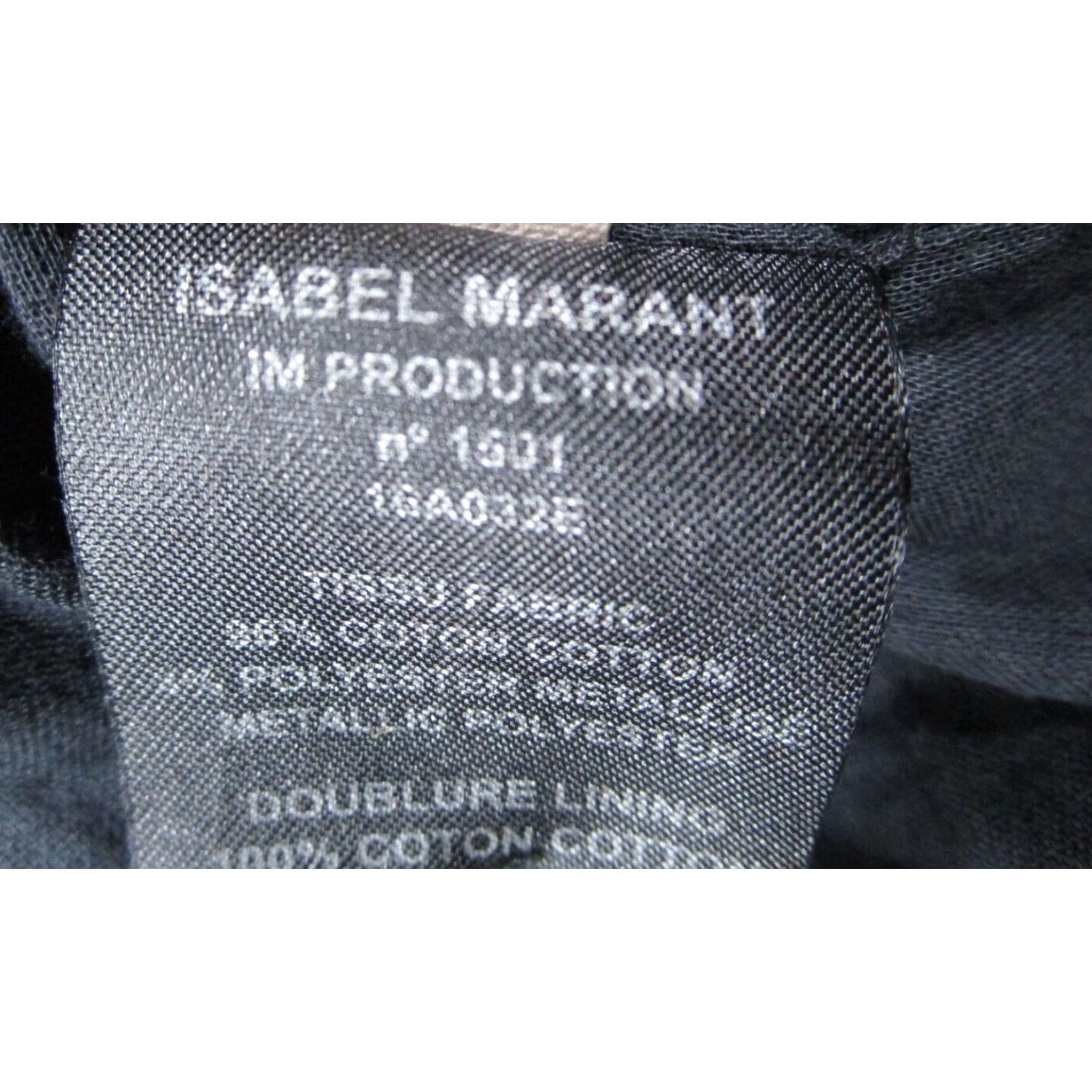 Isabel Marant Isabel Morant Etoile Dress Women 36 Black A Line 3/4 Sleeve Metallic Stripes Size XS / US 0-2 / IT 36-38 - 6 Thumbnail