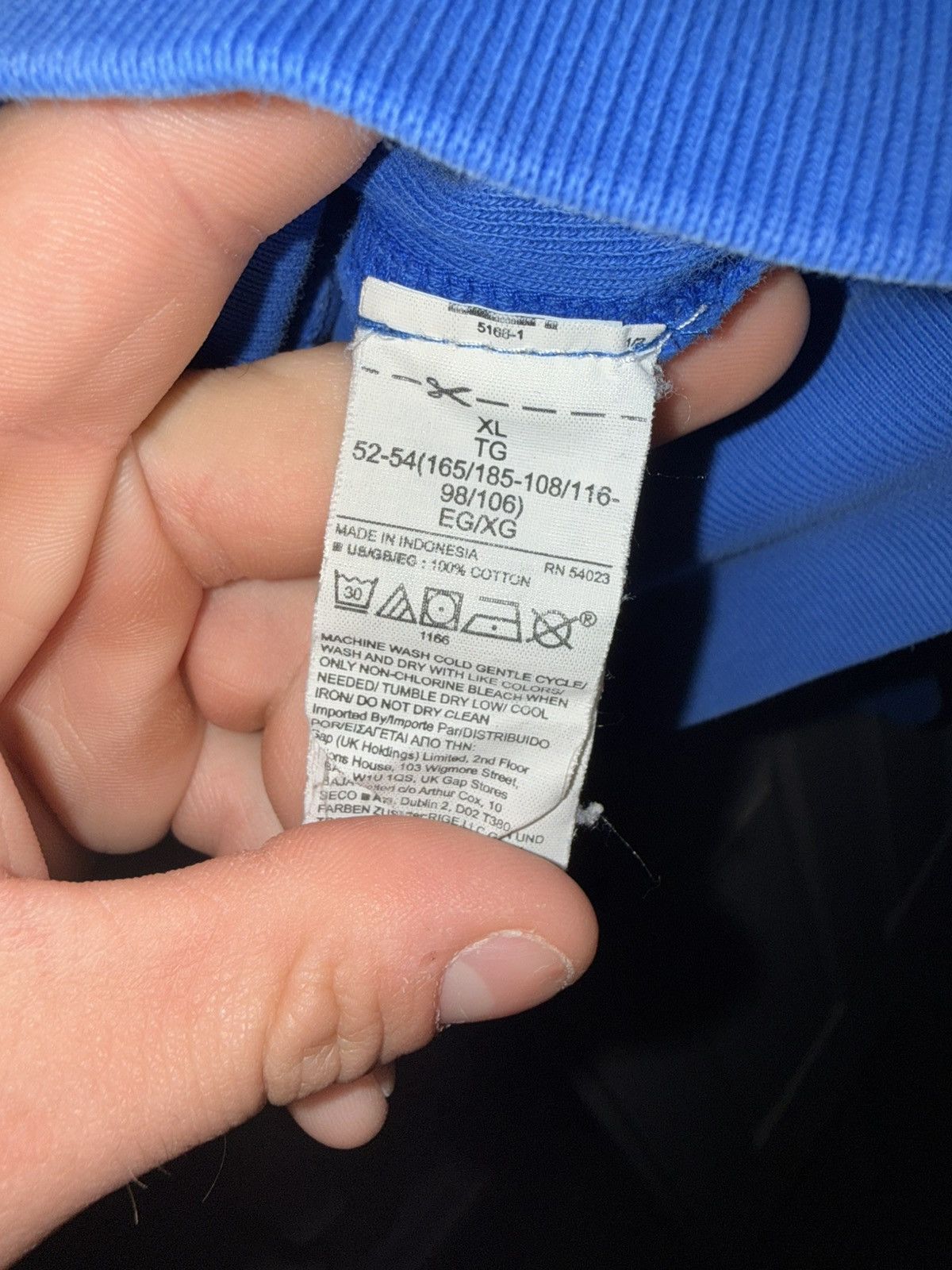 Gap × Yeezy Blue Yeezy x Gap hoodie Size US XL / EU 56 / 4 - 4 Thumbnail
