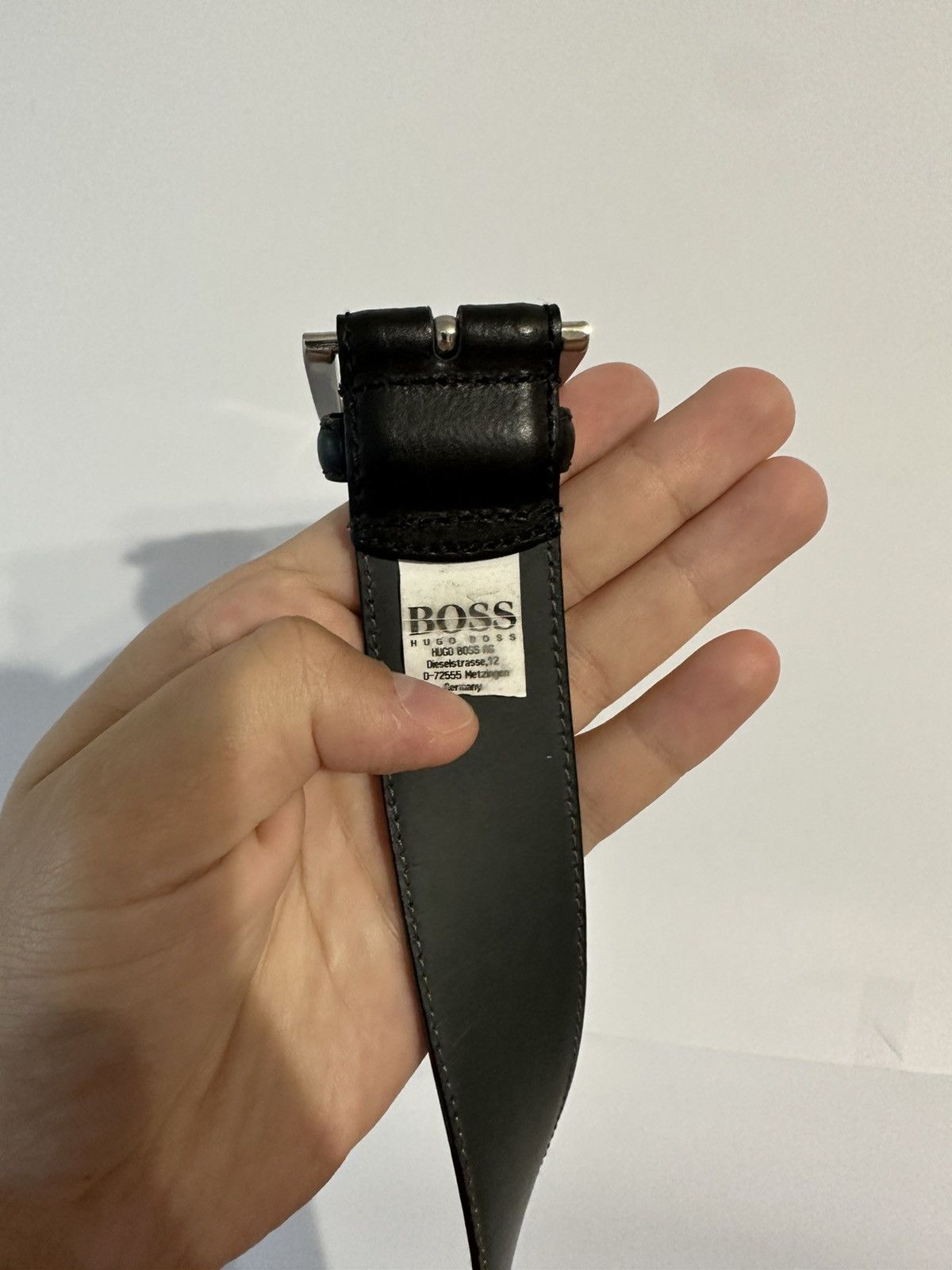 Hugo Boss Hugo Boss Roberto X Classic Basic Leather Belt Size ONE SIZE - 5 Thumbnail