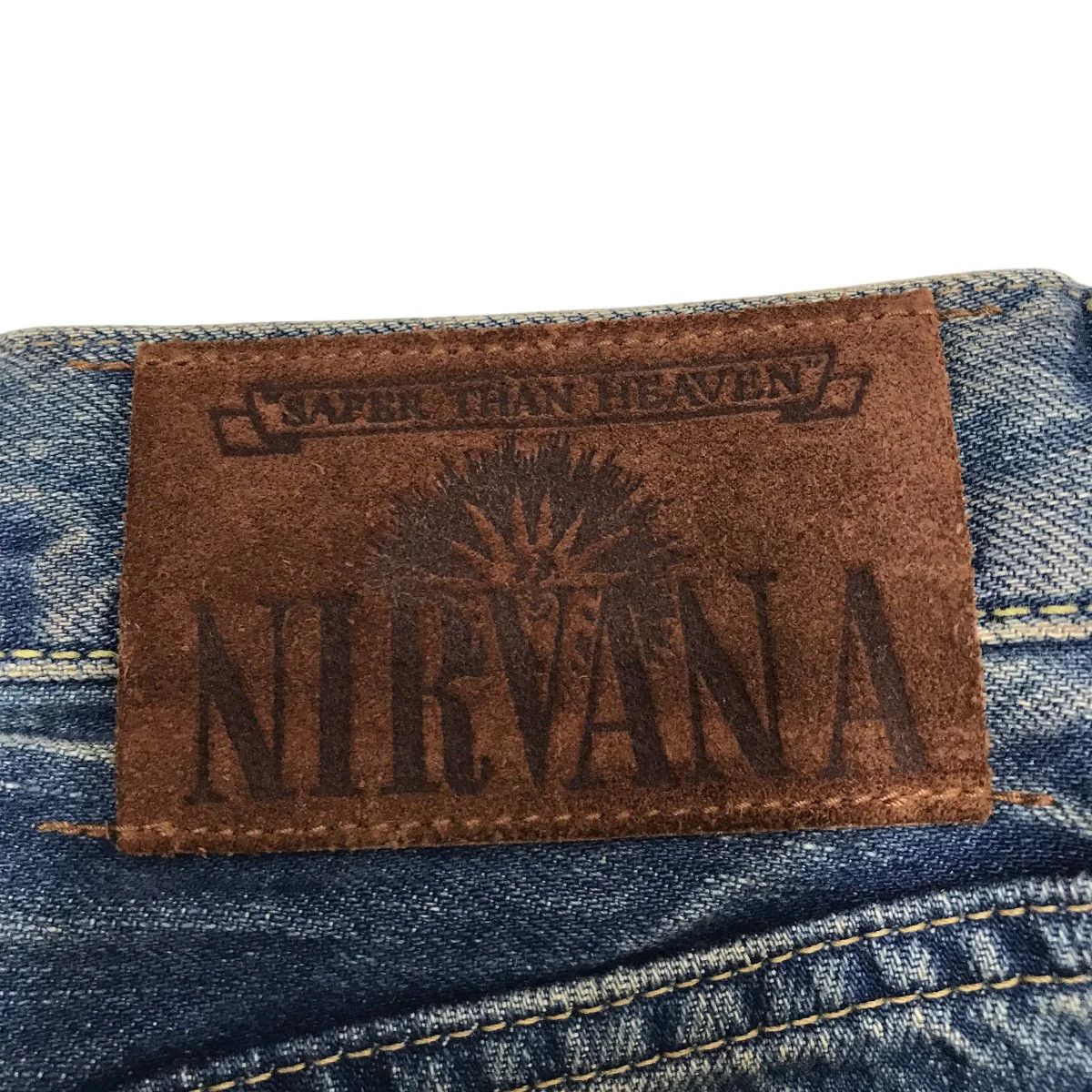 Hysteric Glamour Archive Nirvana Patchwork Studded Denim Pants Size US 28 / EU 44 - 4 Thumbnail
