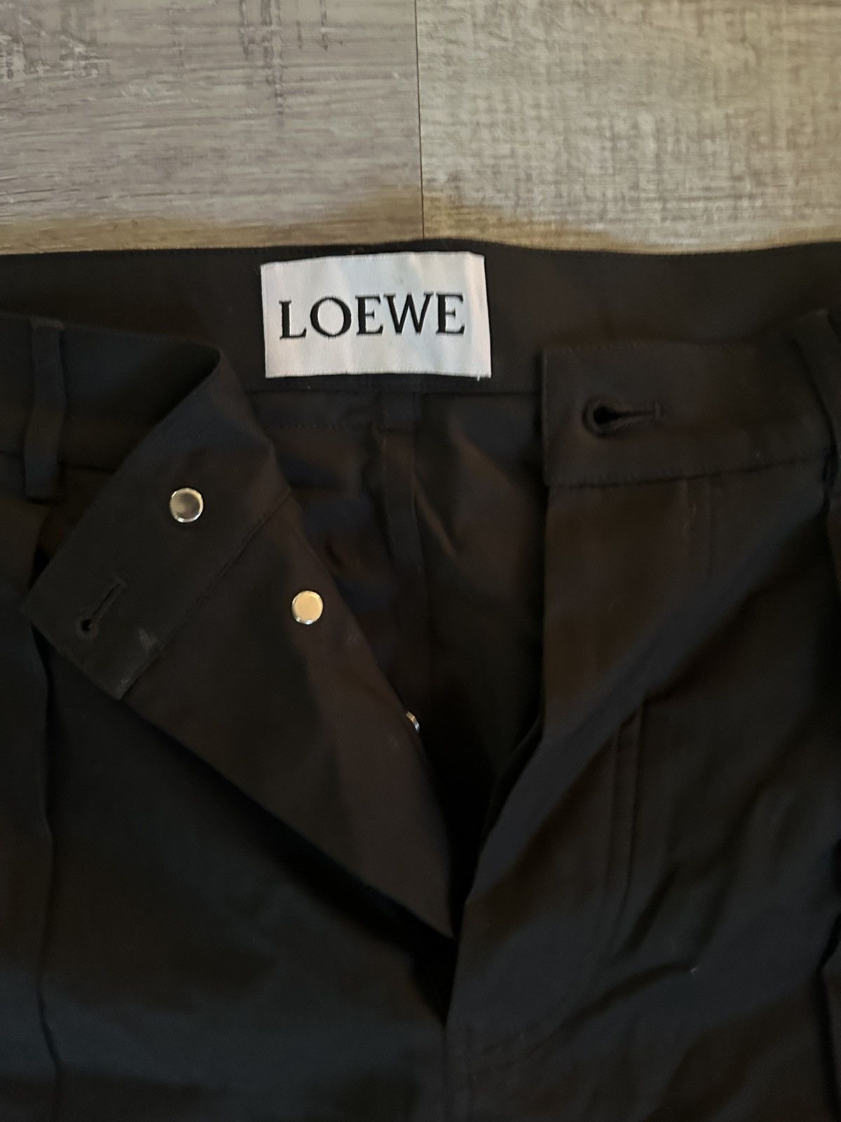 Loewe Loewe Black Straight-Leg Trousers Size US 30 / EU 46 - 2 Thumbnail