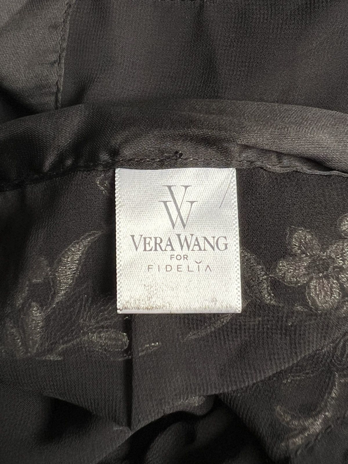Other VERA WANG For Fidelia Black Mesh Kimono Size US M / EU 48-50 / 2 - 11 Thumbnail