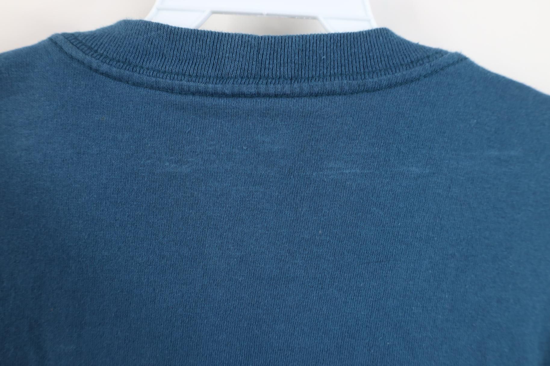 Carhartt Y2K Carhartt Spell Out Heavyweight Pocket T-Shirt Blue Size US L / EU 52-54 / 3 - 12 Thumbnail