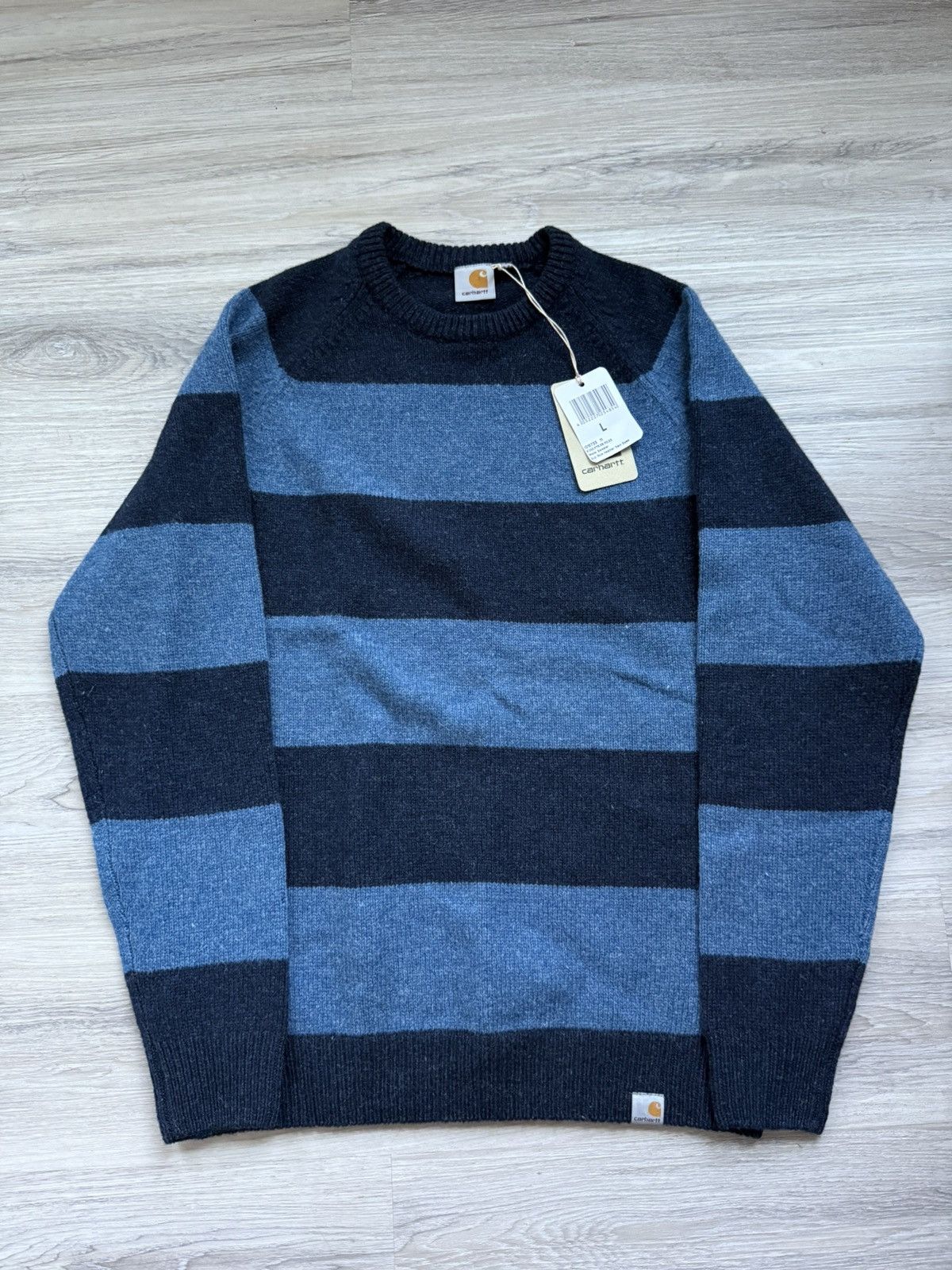 Carhartt Carhartt Striped Wade Wool Sweater Size US L / EU 52-54 / 3 - 1 Thumbnail