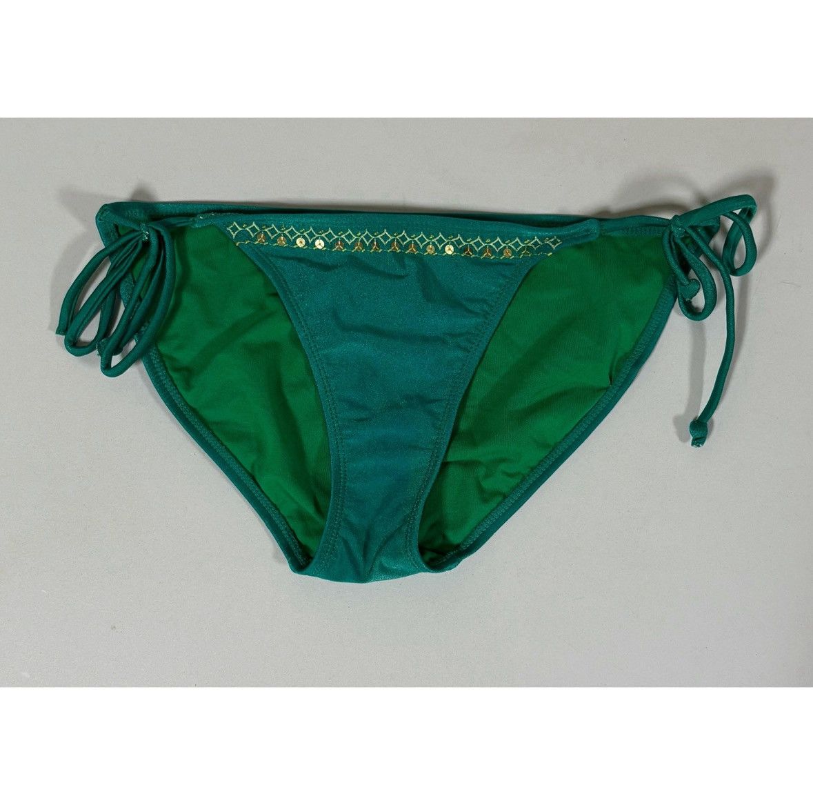 Japanese Brand × Vintage Emerald Green Bikini Bottoms Swimwear Bathing Suit Size S ✨ Size 26" / US 2 / IT 38 - 2 Thumbnail