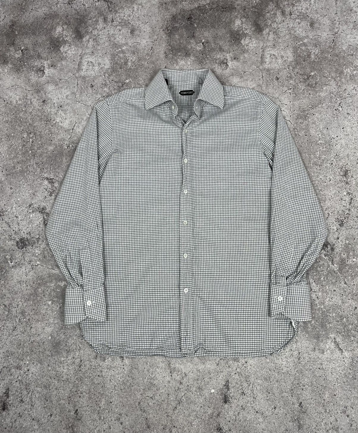 Tom Ford Tom Ford Check Cotton Shirt Button Up Overshirt Long Sleeve Size US XL / EU 56 / 4 - 1 Thumbnail
