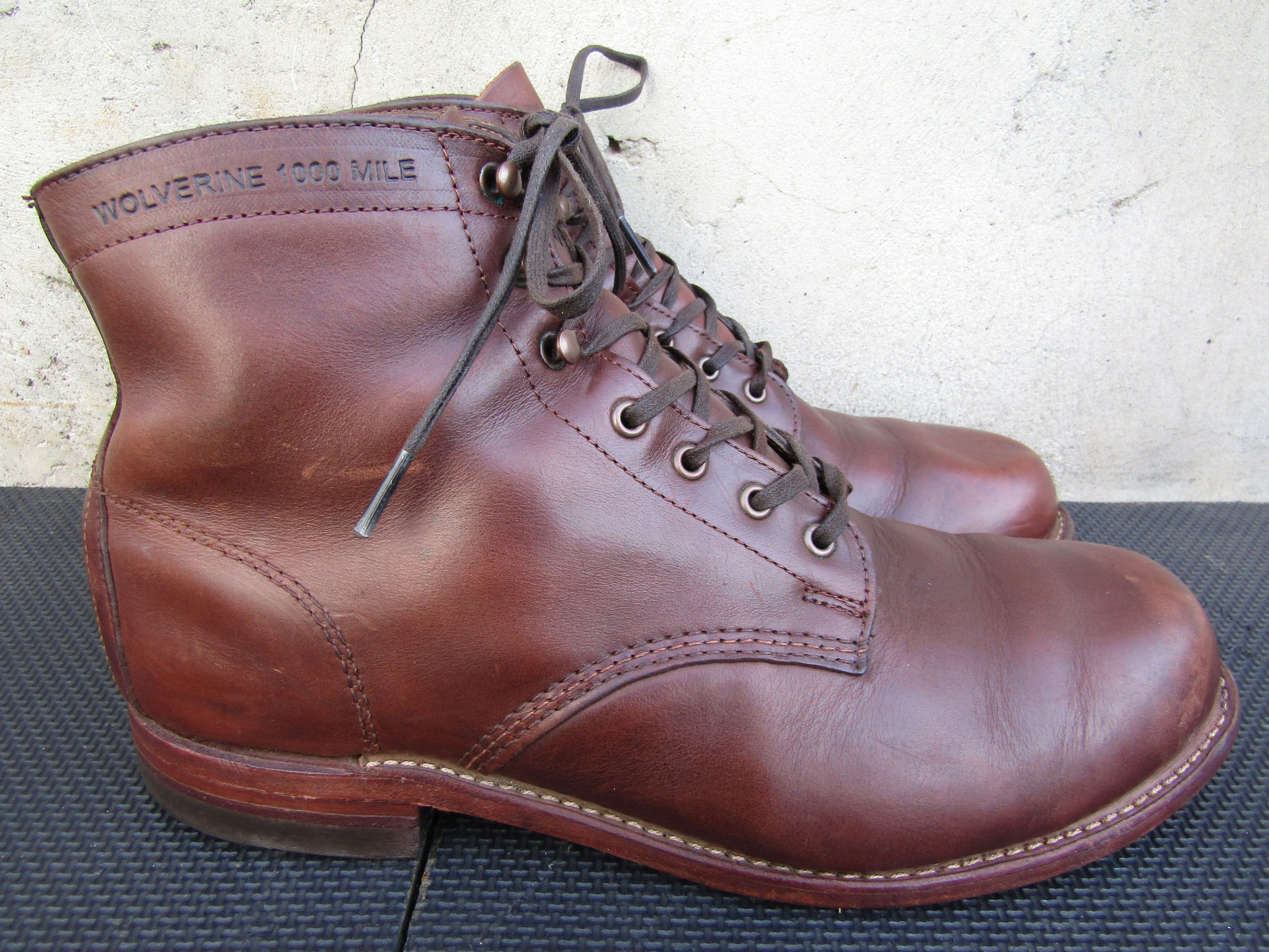 Wolverine Wolverine 1000 Miles Brown Lace Up Leather Boots Made In Usa Size US 10 / EU 43 - 7 Thumbnail