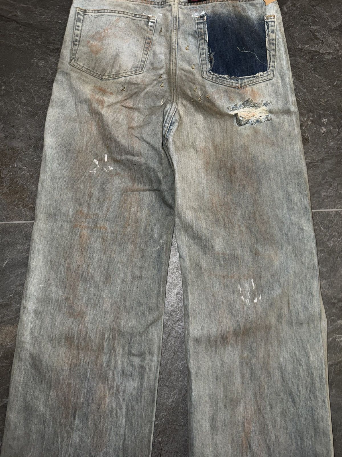Greedy Unit Greedy Unit Trashed Jeans – Distressed – Größe S Size US 30 / EU 46 - 9 Thumbnail