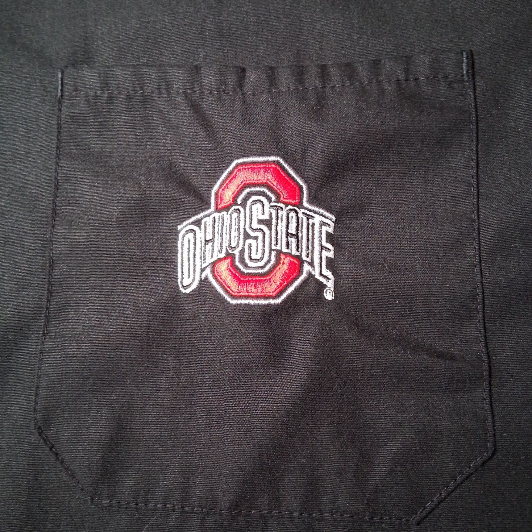 Vintage Ohio State University Scrub Top 3XL Black Short Sleeve V Neck Buckeyes Medical Size US XXL / EU 58 / 5 - 7 Thumbnail
