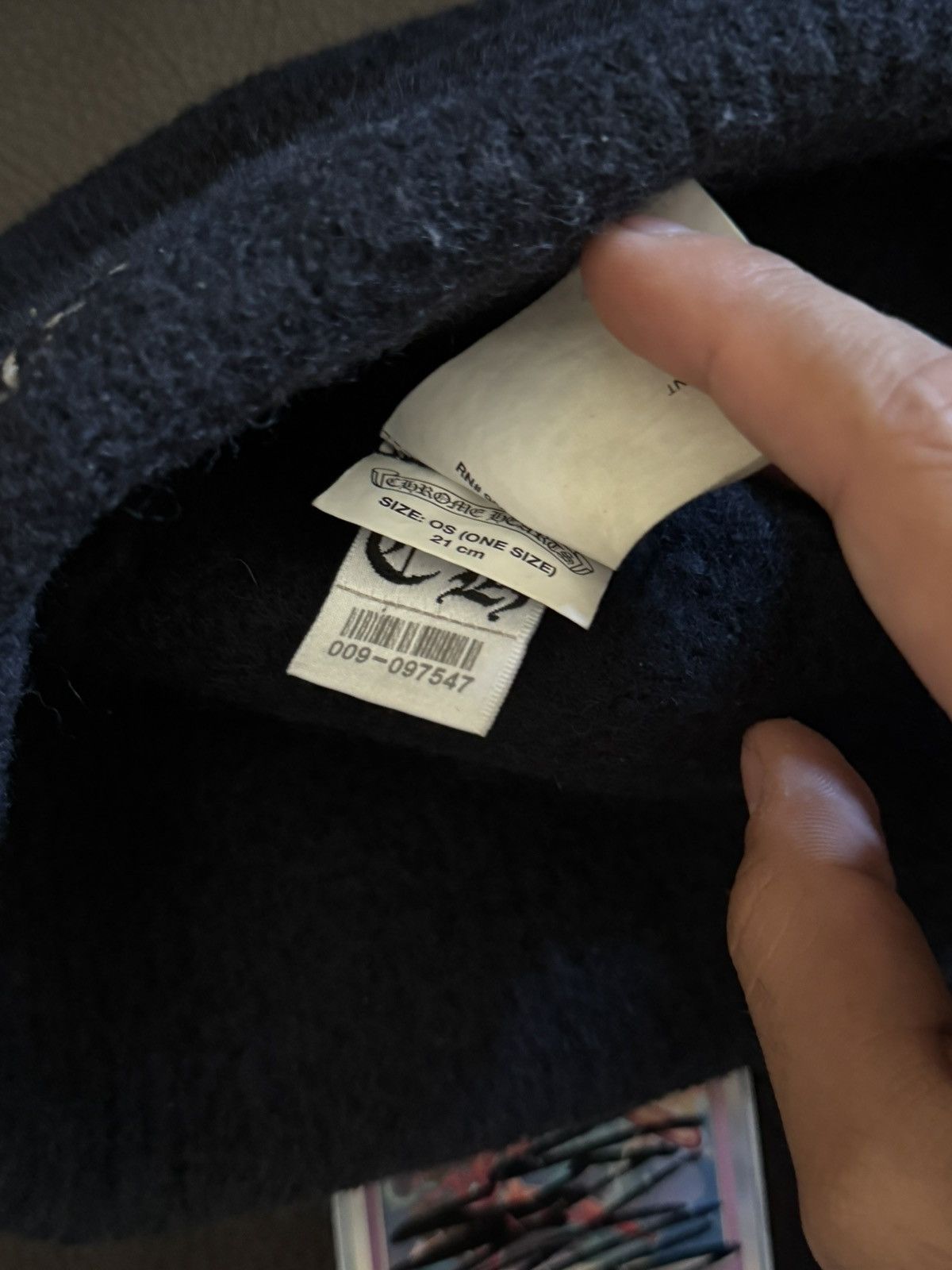 Chrome Hearts Chrome Hearts Black Plus Wool Beanie Size ONE SIZE - 6 Thumbnail
