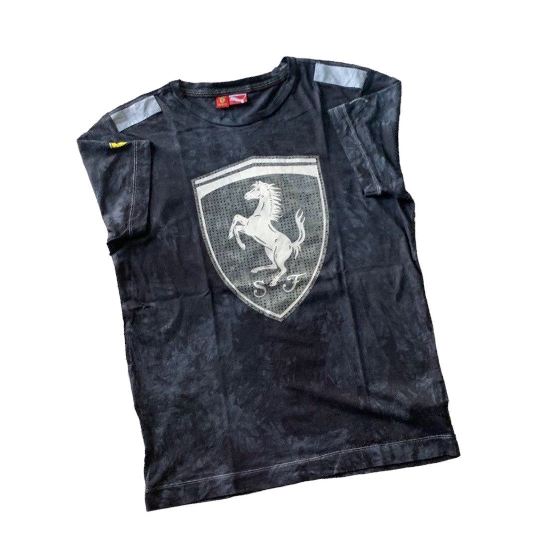 Puma Ferrari x puma racing tie dye tshirt | Grailed