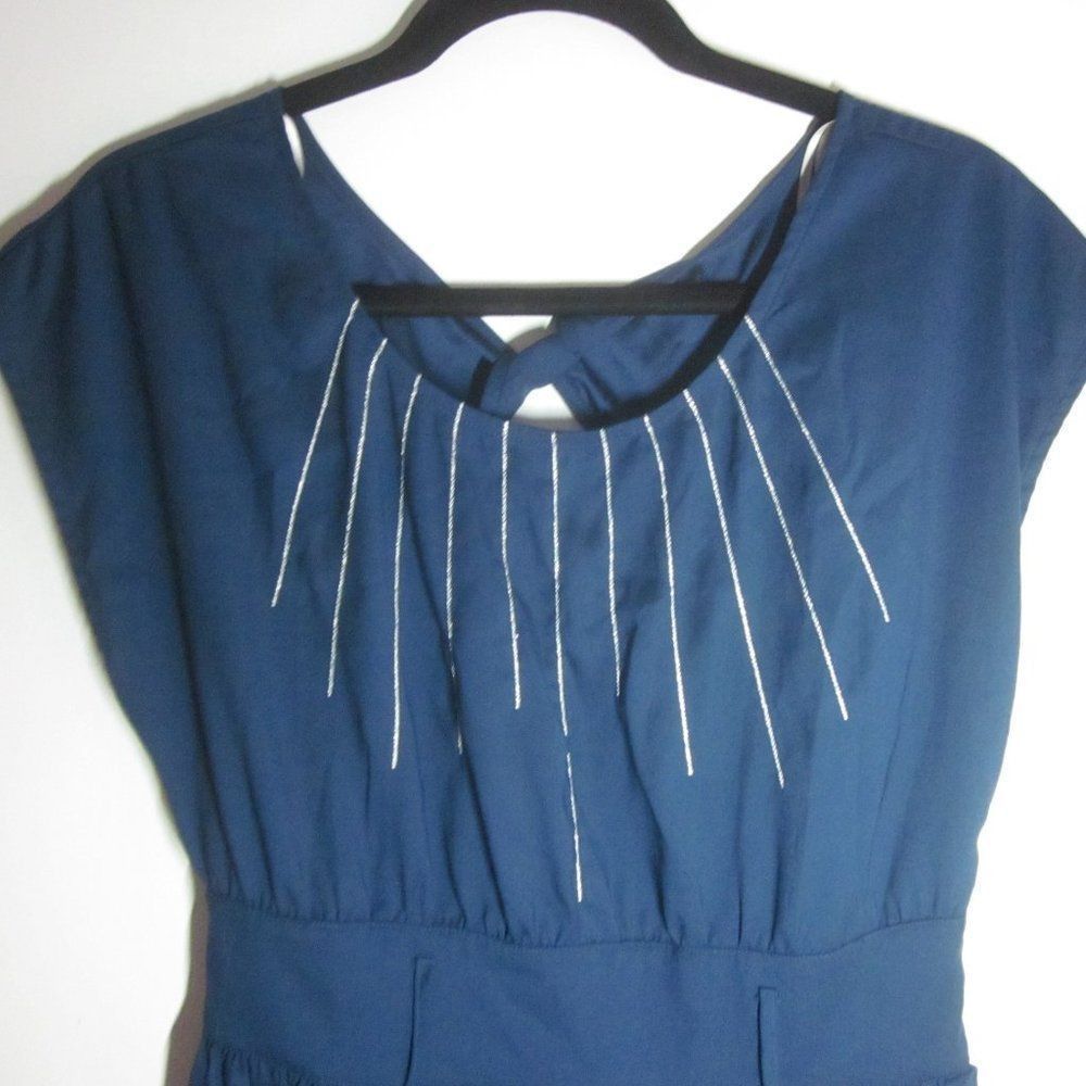 Tory Burch Rory Beca F21 Teal Dress Size M Size M / US 6-8 / IT 42-44 - 2 Thumbnail