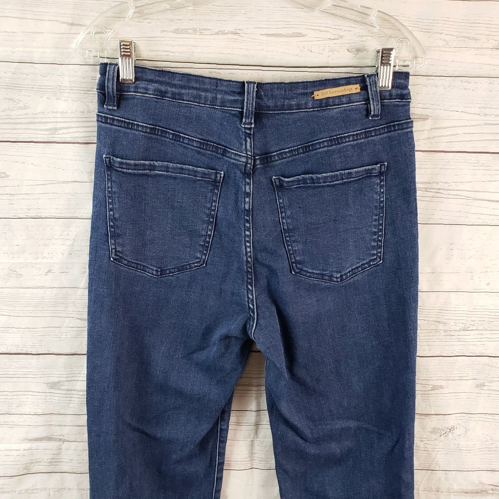Soft Surroundings Soft Surroundings Womens Jeans Shirt Bootcut 6 Blue Medium Wash High Rise Urban Vintage No Size 28" / US 6 / IT 42 - 4 Thumbnail