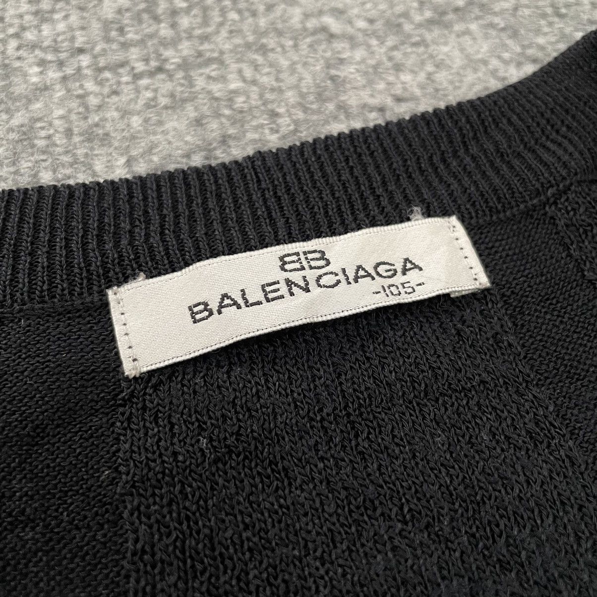 Balenciaga Balenciaga Knitted Mesh Vest Navy Size US L / EU 52-54 / 3 - 4 Thumbnail