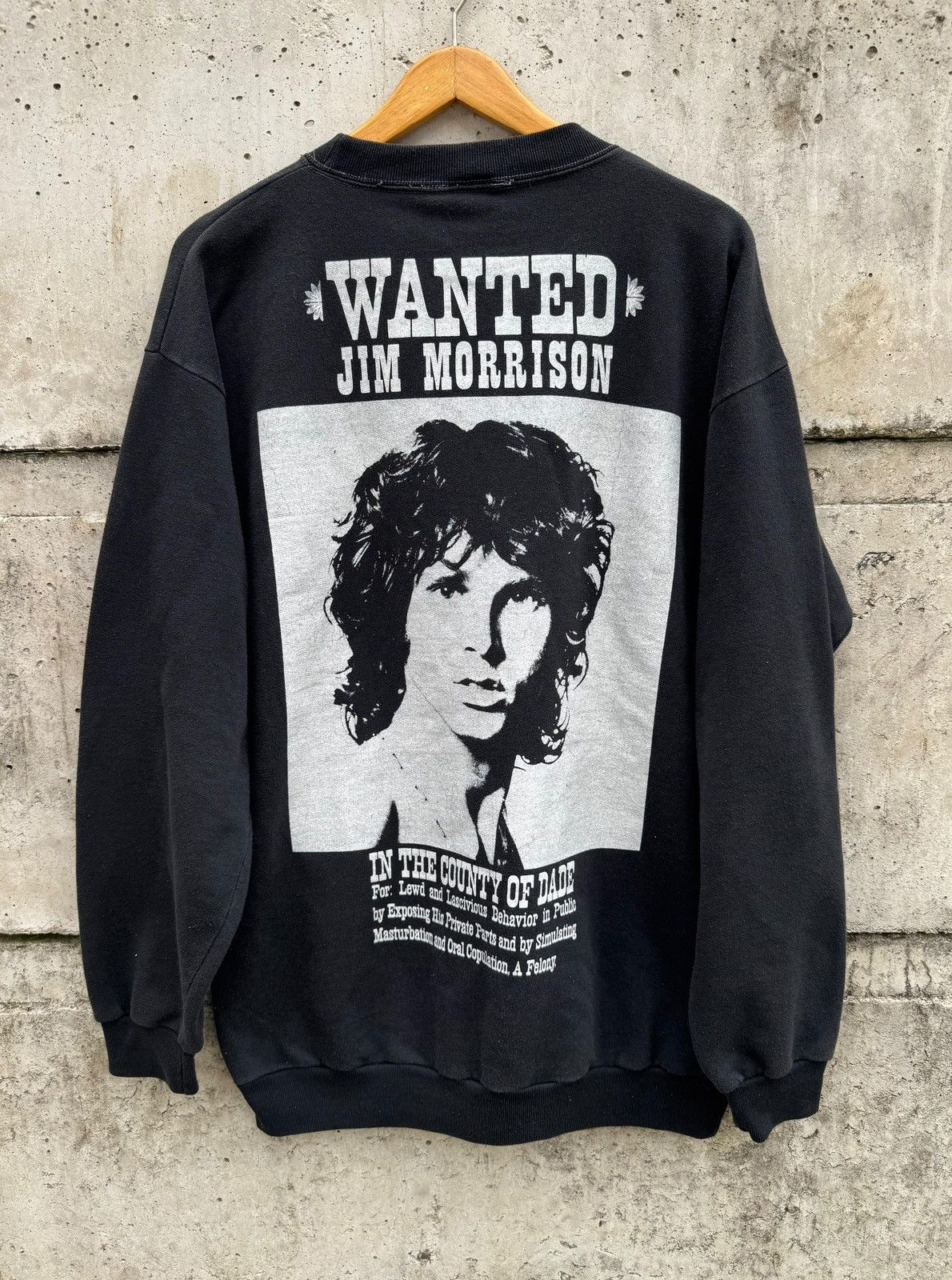 Band Tees Vintage the doors jim morrison wanted sweatshirt Size US L / EU 52-54 / 3 - 4 Thumbnail