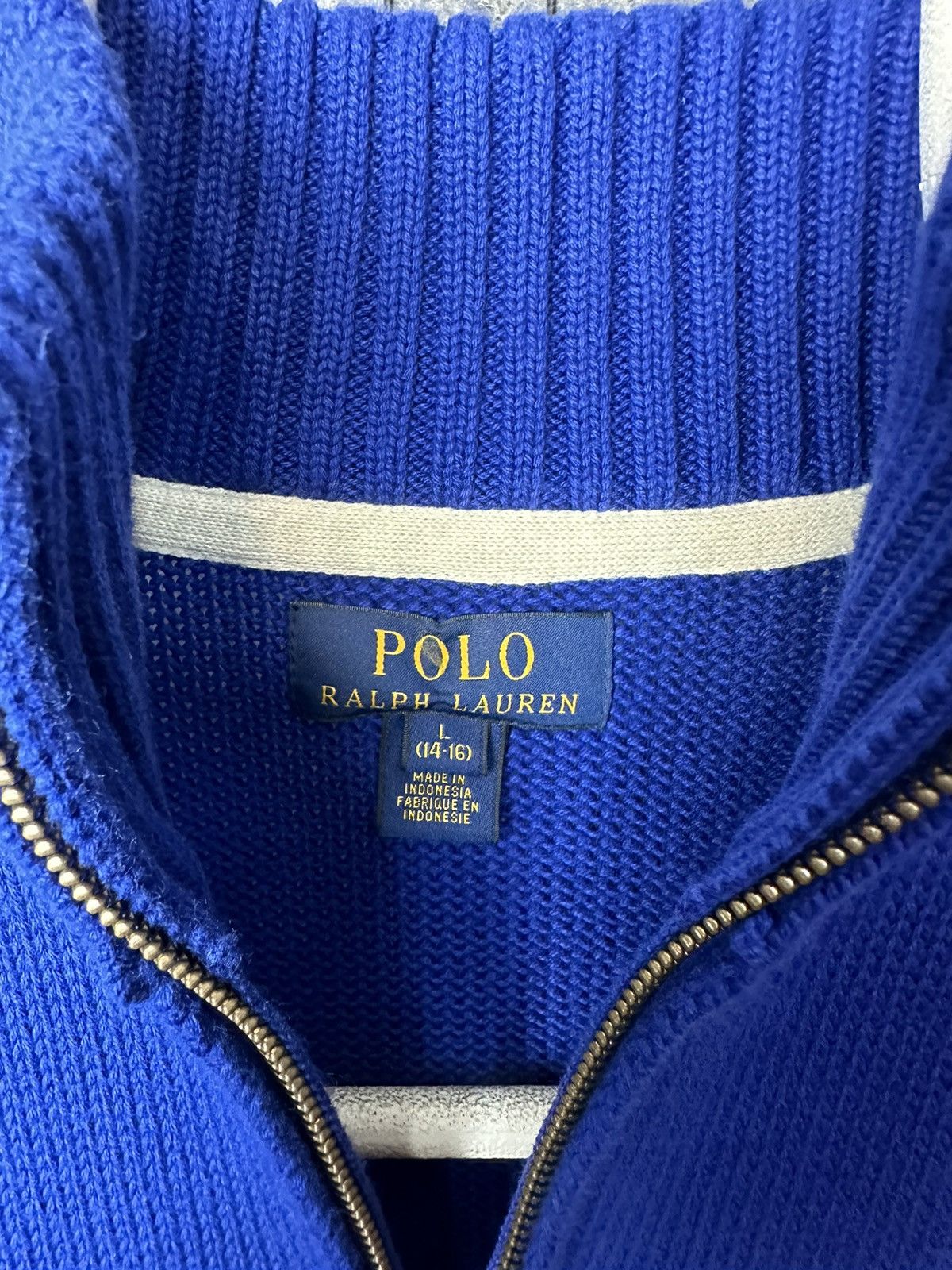 Ralph Lauren Polo Ralph Lauren Half Zip Knitted Sweater Size L (14-16) Size XS / US 0-2 / IT 36-38 - 4 Thumbnail