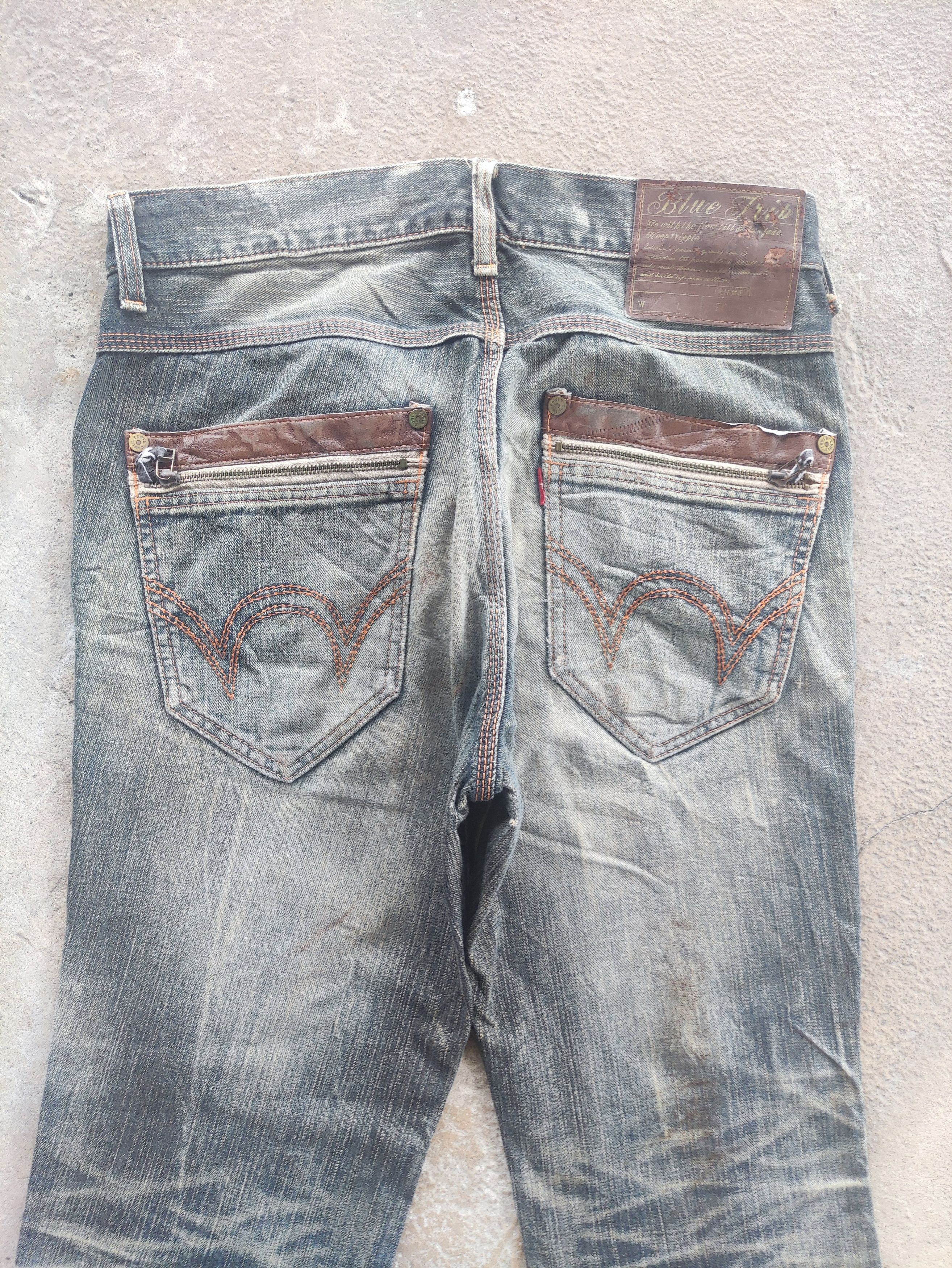Edwin Vintage Edwin Baggy Distress Faded Denim Pants Size US 36 / EU 52 - 10 Thumbnail
