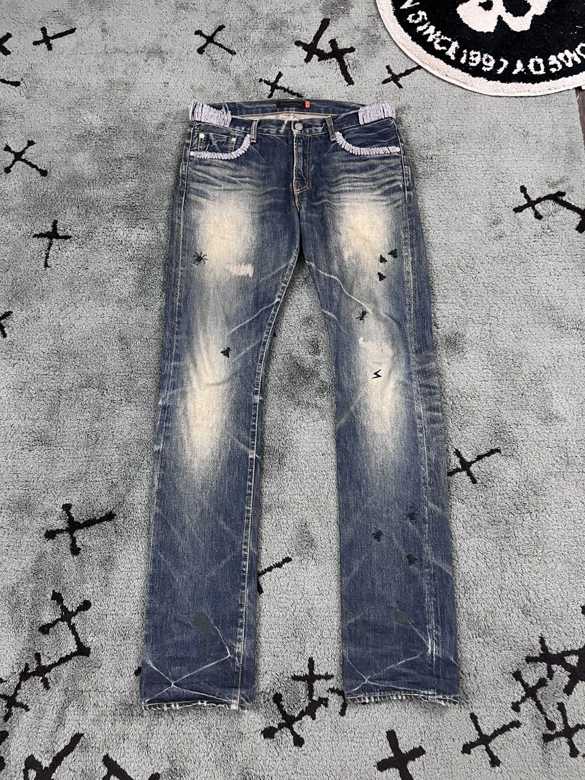 Undercover Undercover AW06 “Guruguru” Bug Denim Size US 32 / EU 48 - 1 Thumbnail