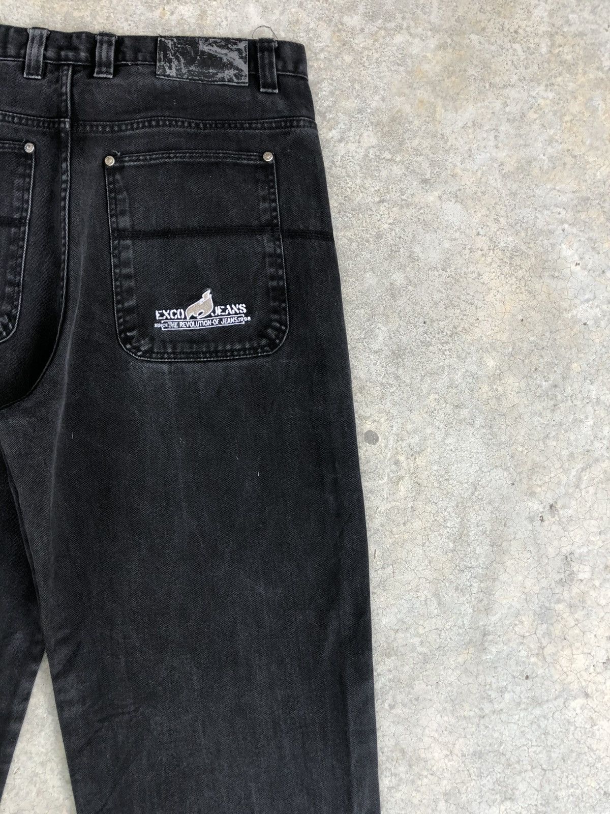 Japanese Brand Japanese Exco Baggy Jeans Embroidered Carpenter Distressed Size US 34 / EU 50 - 10 Thumbnail