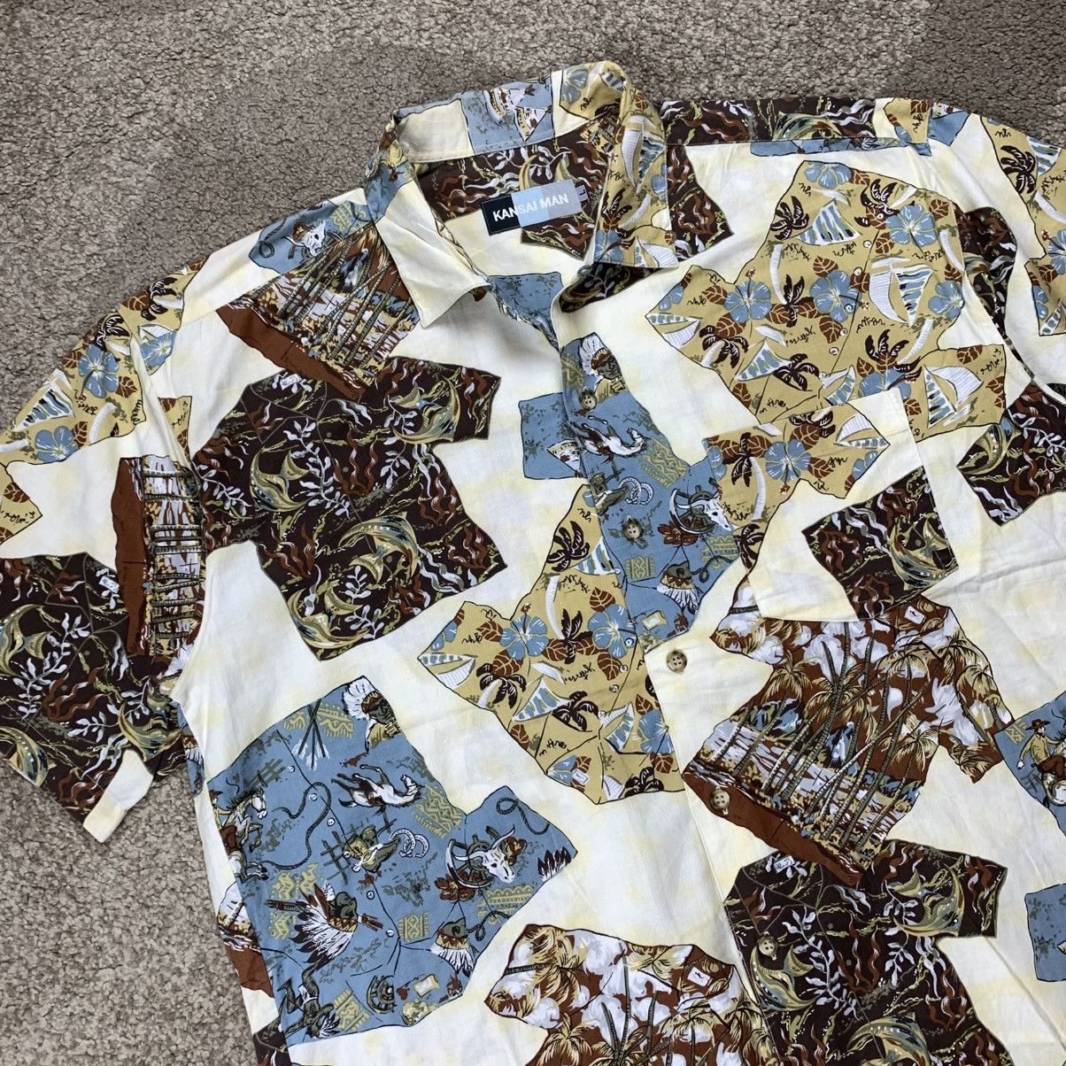 Kansai Yamamoto KANSAI MAN By KANSAI YAMAMOTO OPEN COLLAR SHIRT OVER SIZE Size US L / EU 52-54 / 3 - 4 Thumbnail