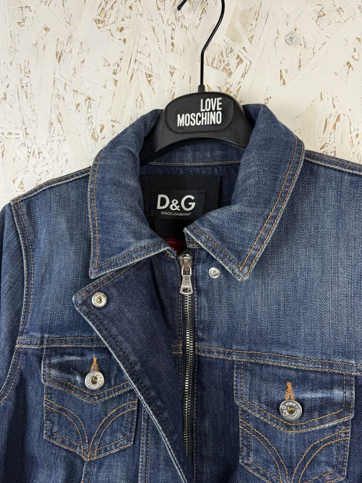 Dolce & Gabbana Dolce & Gabbana Zippered Denim Jacket In Blue Size 42 Size M / US 6-8 / IT 42-44 - 5 Thumbnail