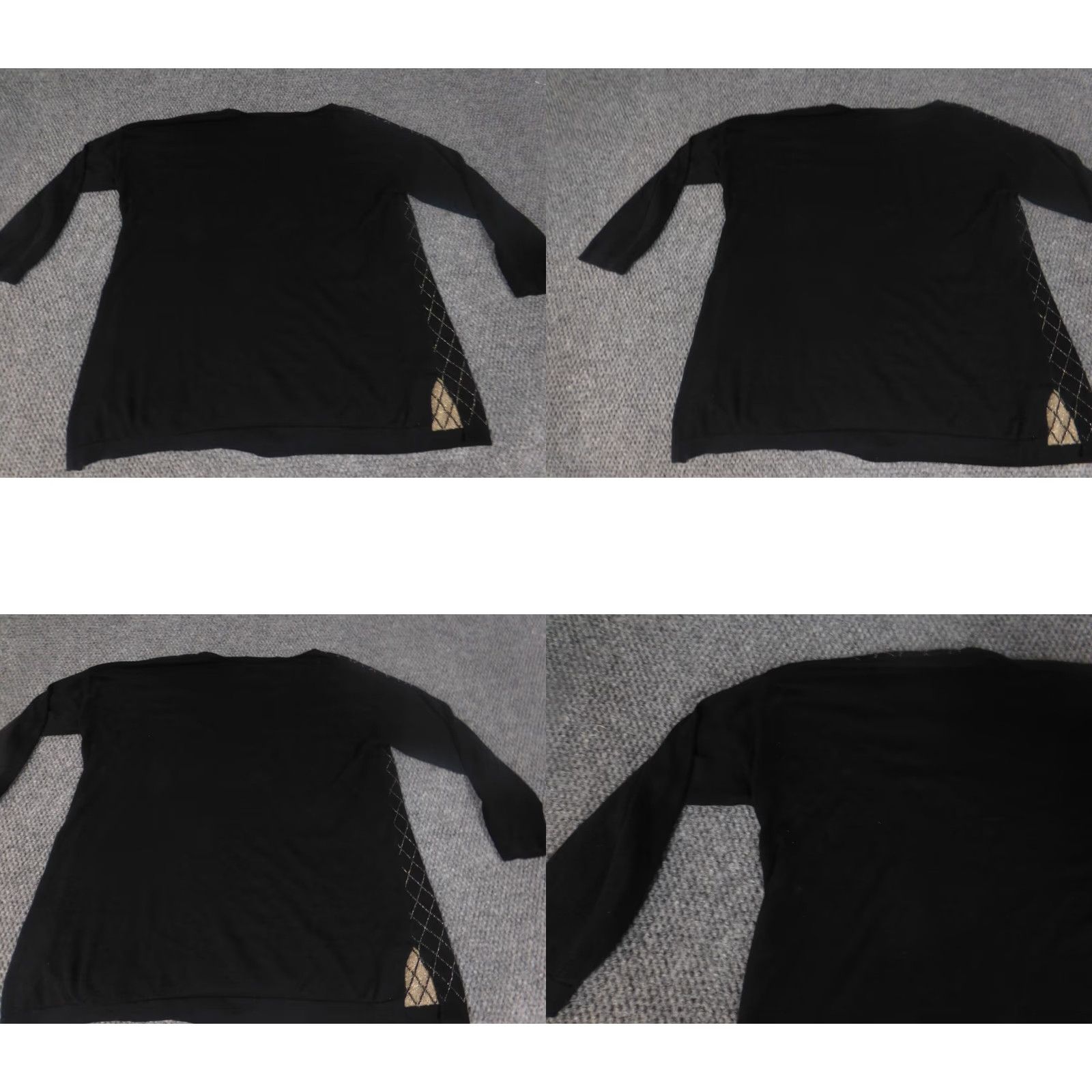 Vintage **Womens August Silk Black Chunky-Knit Medium Sweater** User: **August Silk Womens Black Medium Chunky-Knit Sweater** Size M / US 6-8 / IT 42-44 - 8 Thumbnail