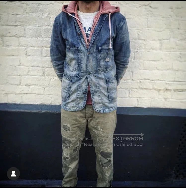 RRL Ralph Lauren 1940s Double RL RRL Denim Jacket. Size US XL / EU 56 / 4 - 7 Thumbnail