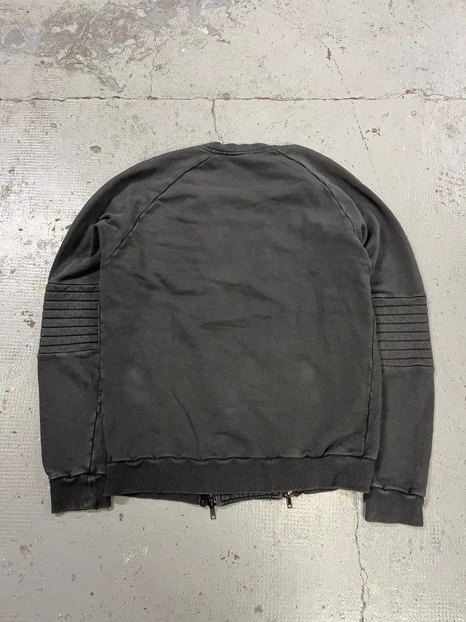 Pierre Balmain 2010s Pierre Balmain Double Zip Horpist Grey Biker Sweater Size US M / EU 48-50 / 2 - 7 Thumbnail