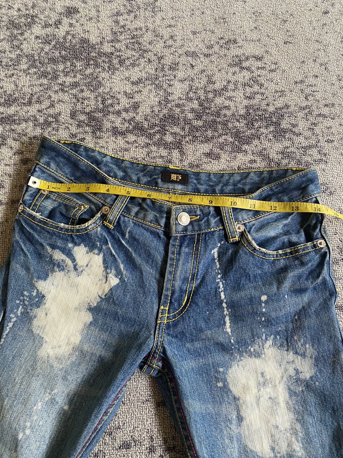Hysteric Glamour Y2k M3 ifsixwasnine distressed flare jeans Size 28" / US 6 / IT 42 - 13 Thumbnail