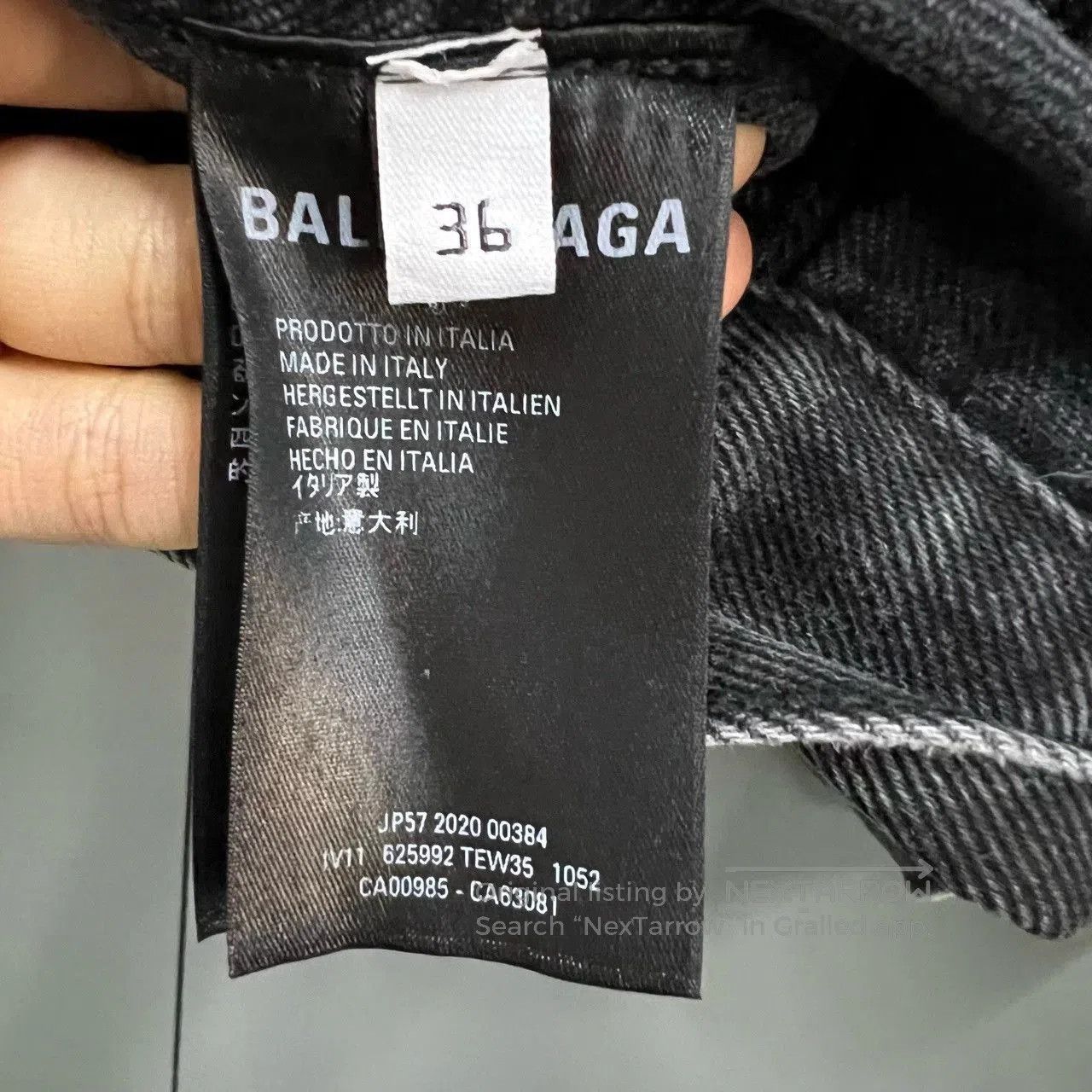 Balenciaga gray printed denim jacket by balenciaga. Size US S / EU 44-46 / 1 - 5 Thumbnail