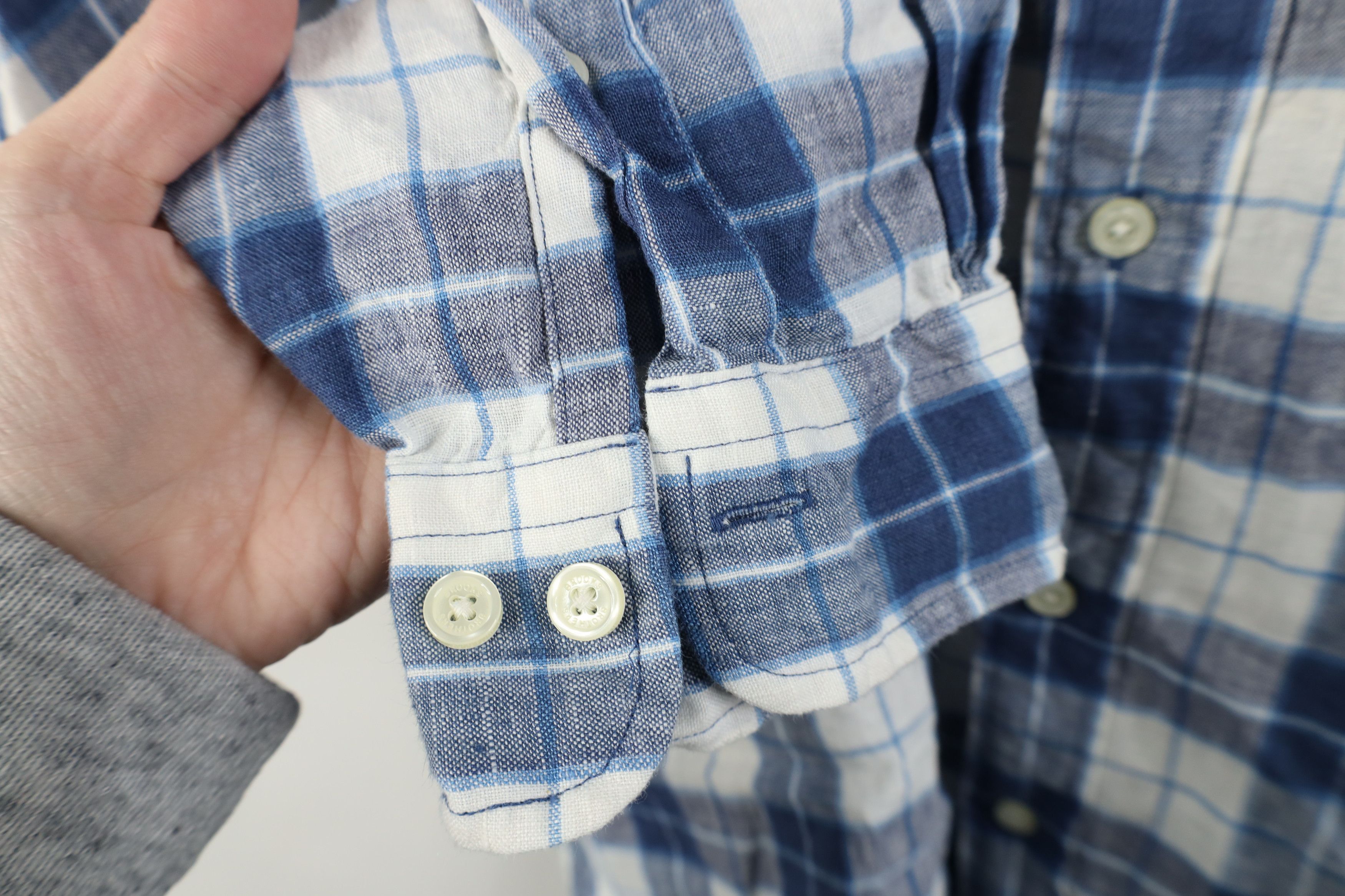 Brooks Brothers Vintage Brooks Brothers Linen Button Down Shirt Plaid OCBD Size US XL / EU 56 / 4 - 8 Thumbnail