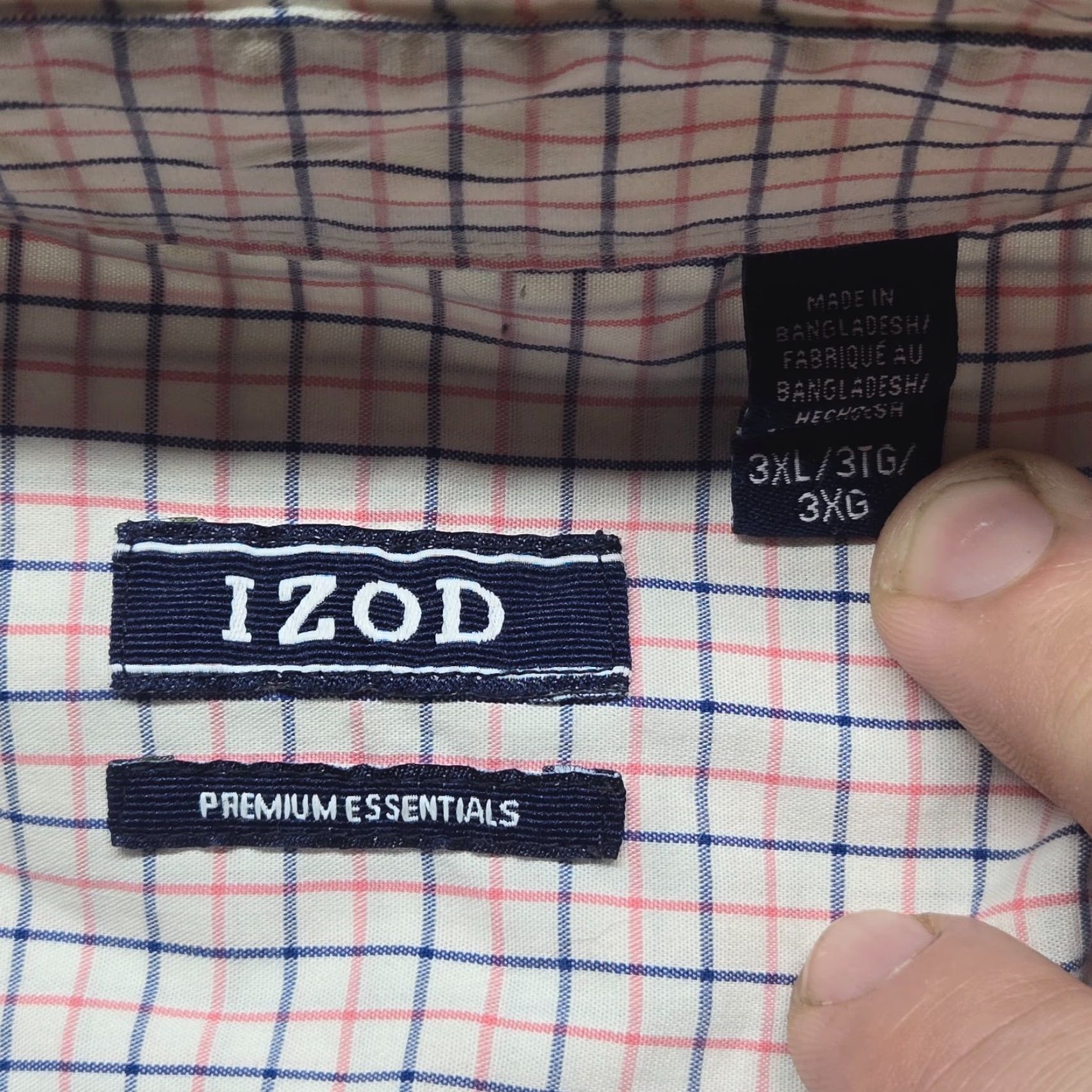 Izod IZOD Shirt Button-Down Up Check Long Sleeve Adult Men's 3XL XXXL Multicolor Cotton Size US XXL / EU 58 / 5 - 3 Thumbnail