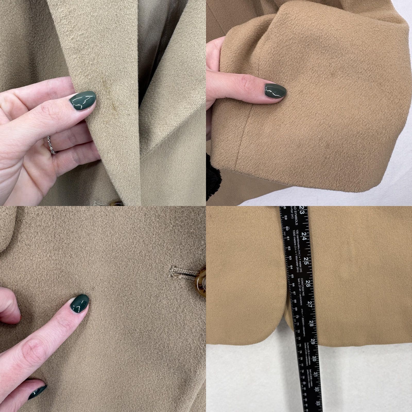 Vintage VINTAGE L.L.Bean Blazer Womens 18 Tan Wool Cashmere Lined 3 Button Jacket VTG Size XXL / US 16-18 / IT 52-54 - 8 Thumbnail