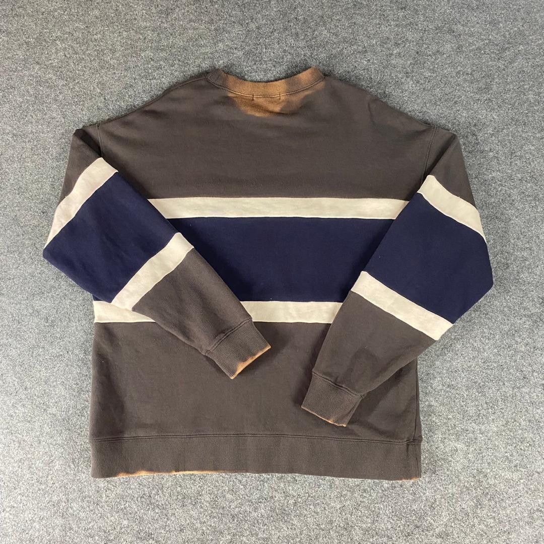Beams Plus Vintage Beams Hearts Stripe Distressed Sweatshirt Size US L / EU 52-54 / 3 - 2 Thumbnail