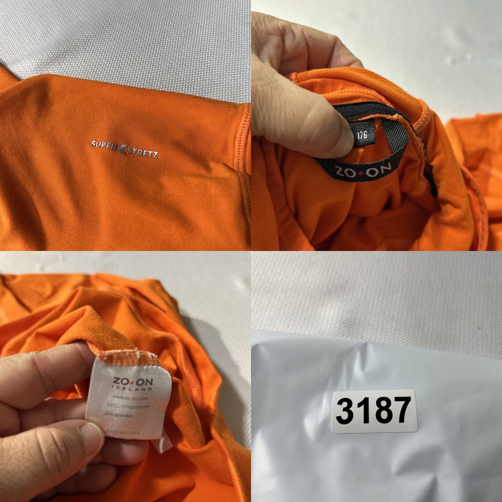 Vintage ZO•ON Iceland Mens Small Orange Hoodie T-Shirt Lightweight Unisex Adults S Long Sleeve 176 Size US S / EU 44-46 / 1 - 8 Thumbnail