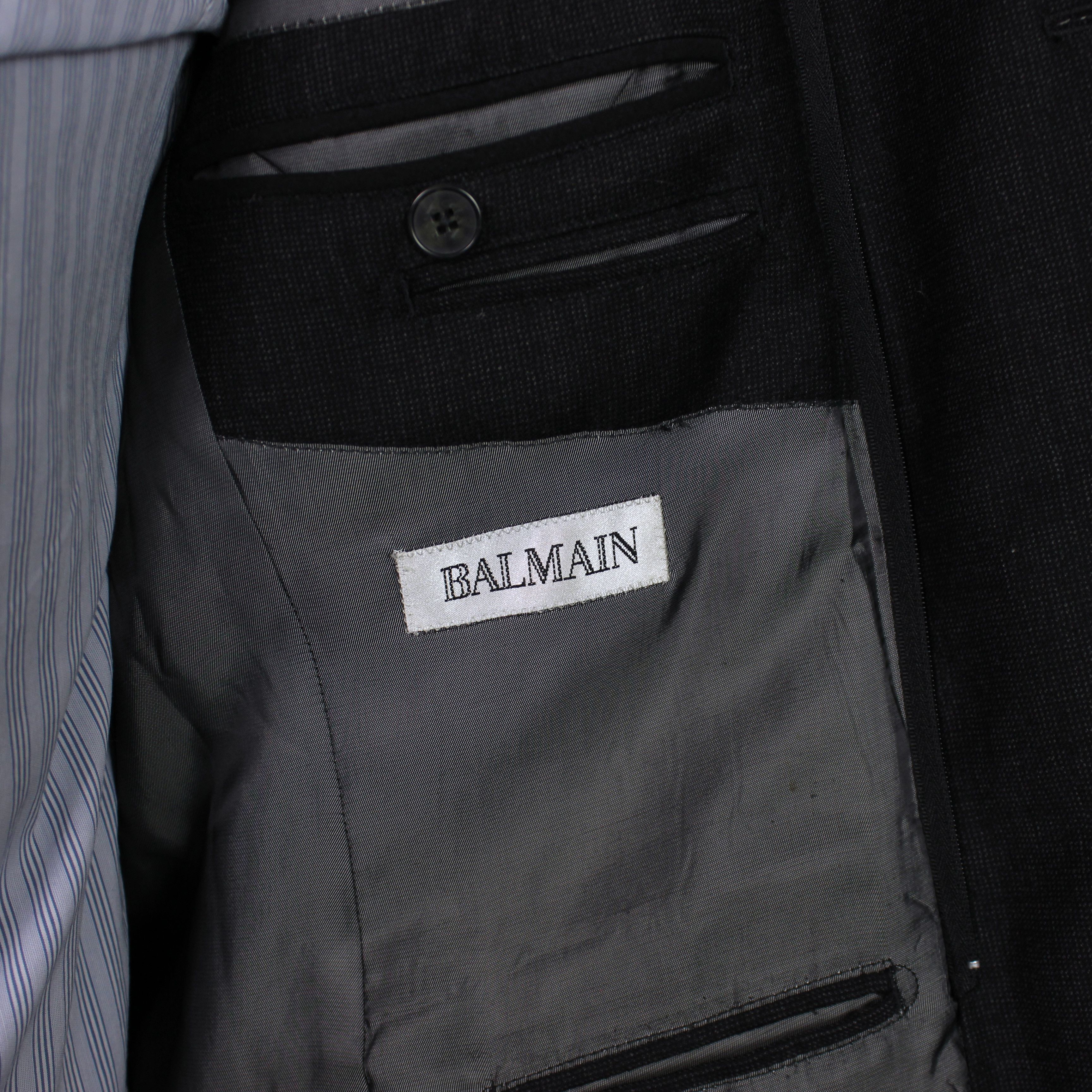 Balmain Balmain blazer jacket wool zip rare L XL lana wool Size 52R - 5 Thumbnail