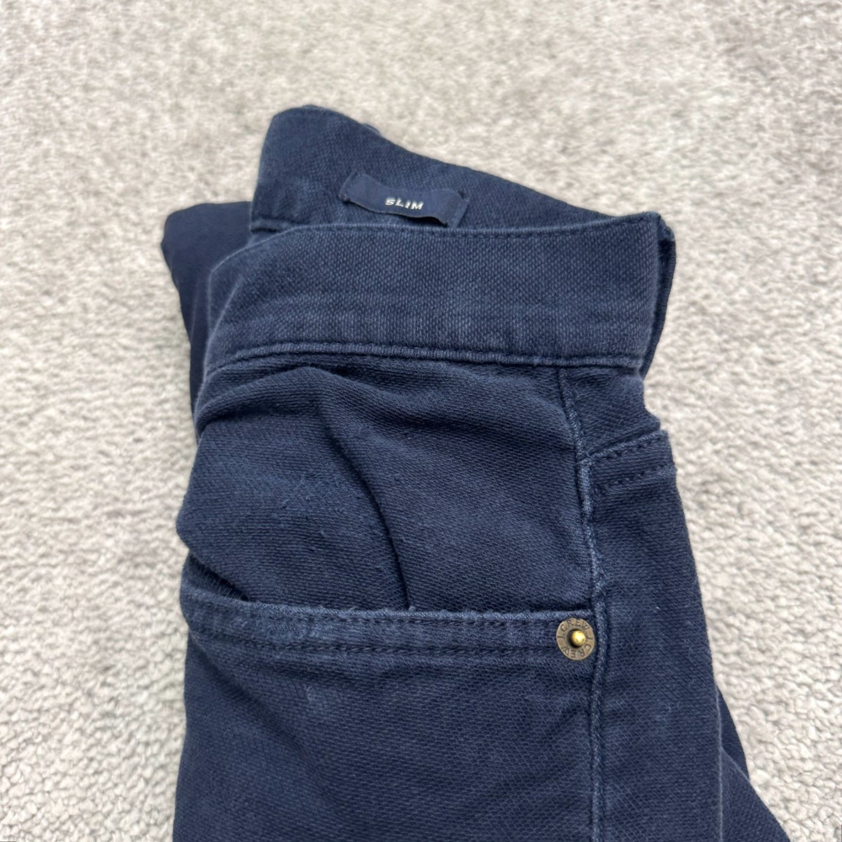 J.Crew VINTAGE J.CREW Slim Fit Chino Pants Mens 30x29 Cotton Blue Straight Business Casual Size US 30 / EU 46 - 5 Thumbnail
