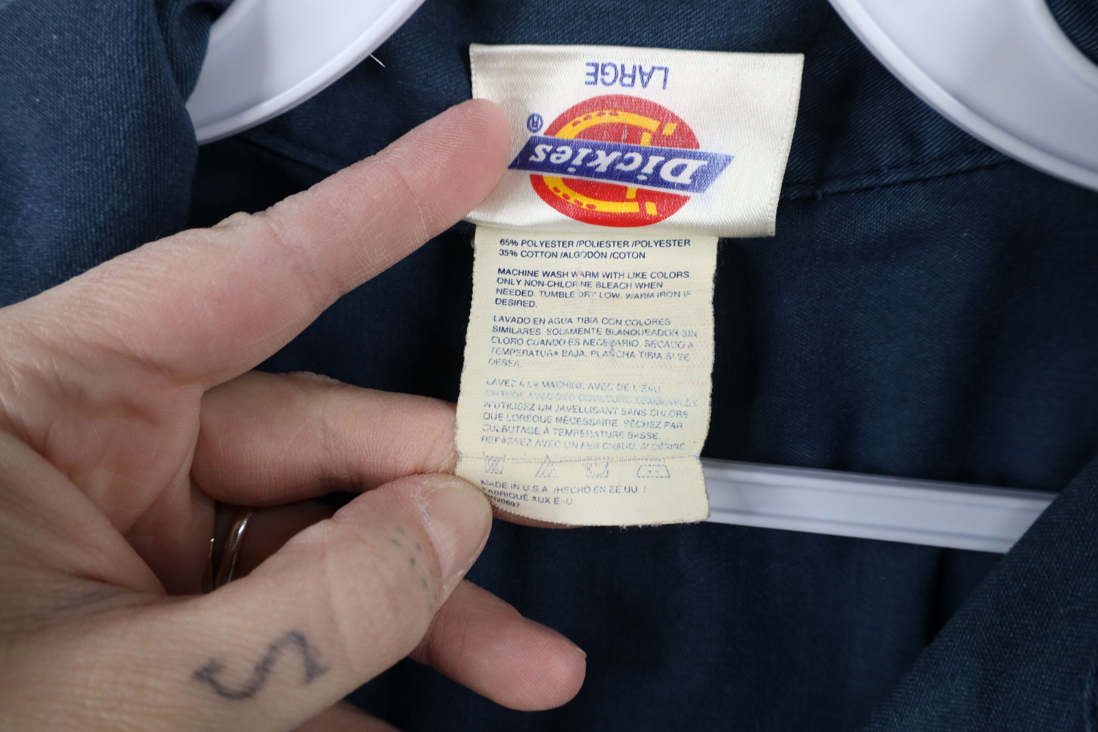 Dickies × Vintage Vintage 90s Dickies Workwear Short Sleeve Button Shirt US Size US L / EU 52-54 / 3 - 9 Thumbnail