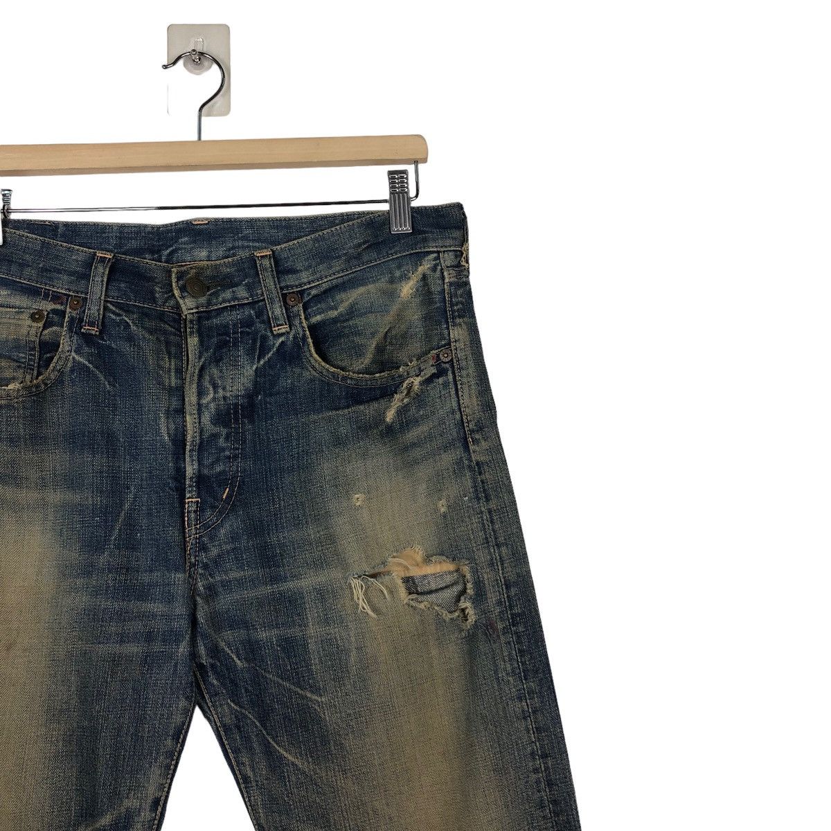 Japanese Brand 🔥VINTAGE SELVEDGES DENIM JEANS DOMINGO LTD CO JAPAN MADE Size US 34 / EU 50 - 6 Thumbnail