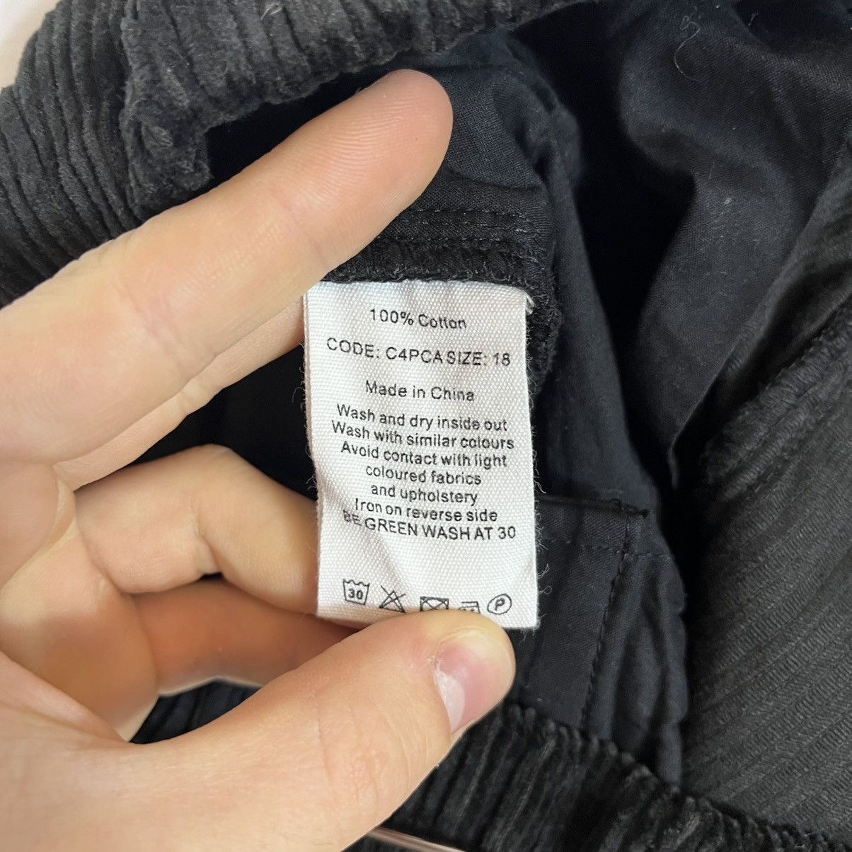 Other Toast Organic Cord Barrel Leg Trousers Black Velvet Pants Size 34" / US 12 / IT 48 - 5 Thumbnail