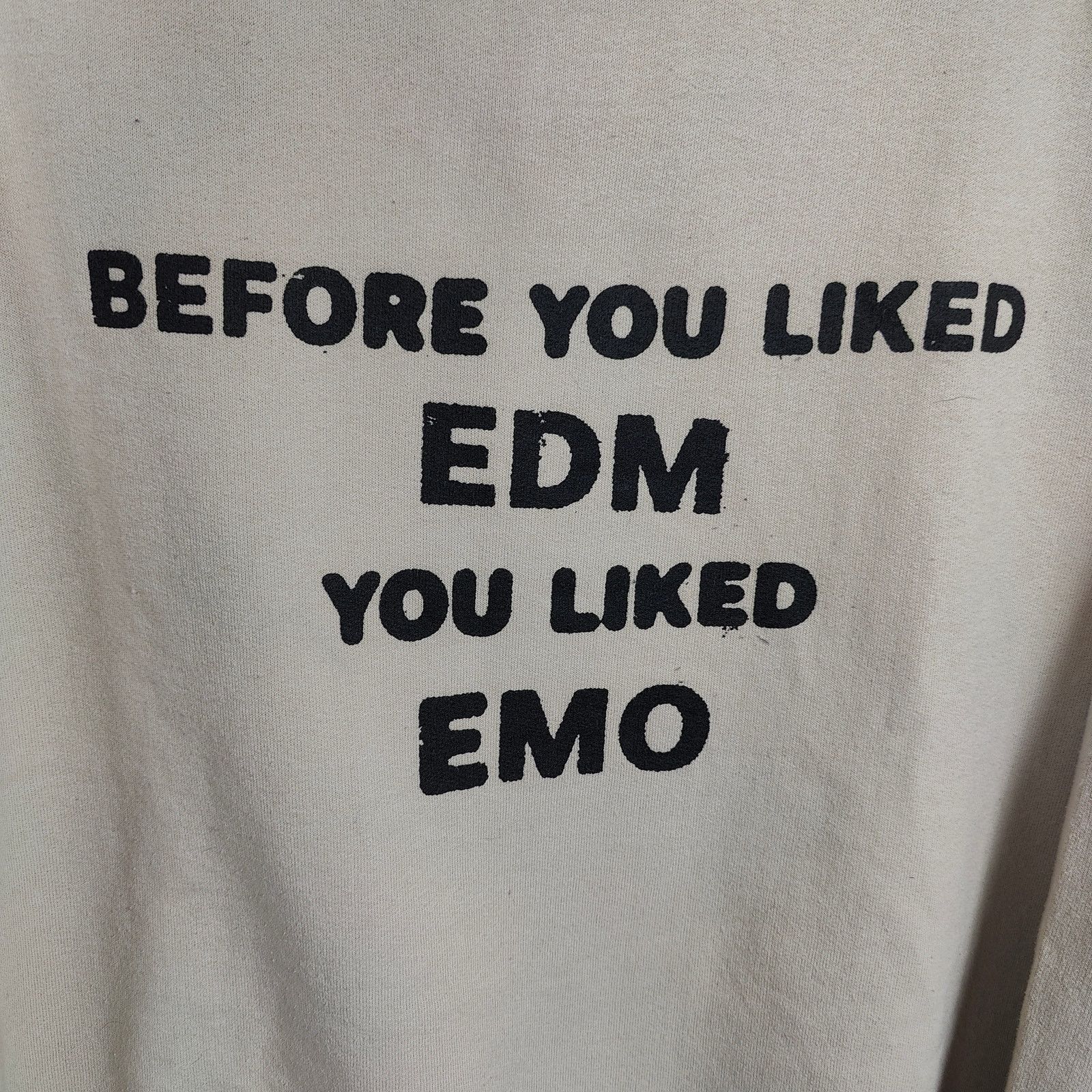 Other Emo Nite Sweatshirt Size Medium Tan Emo EDM Tombstone Size US M / EU 48-50 / 2 - 2 Thumbnail