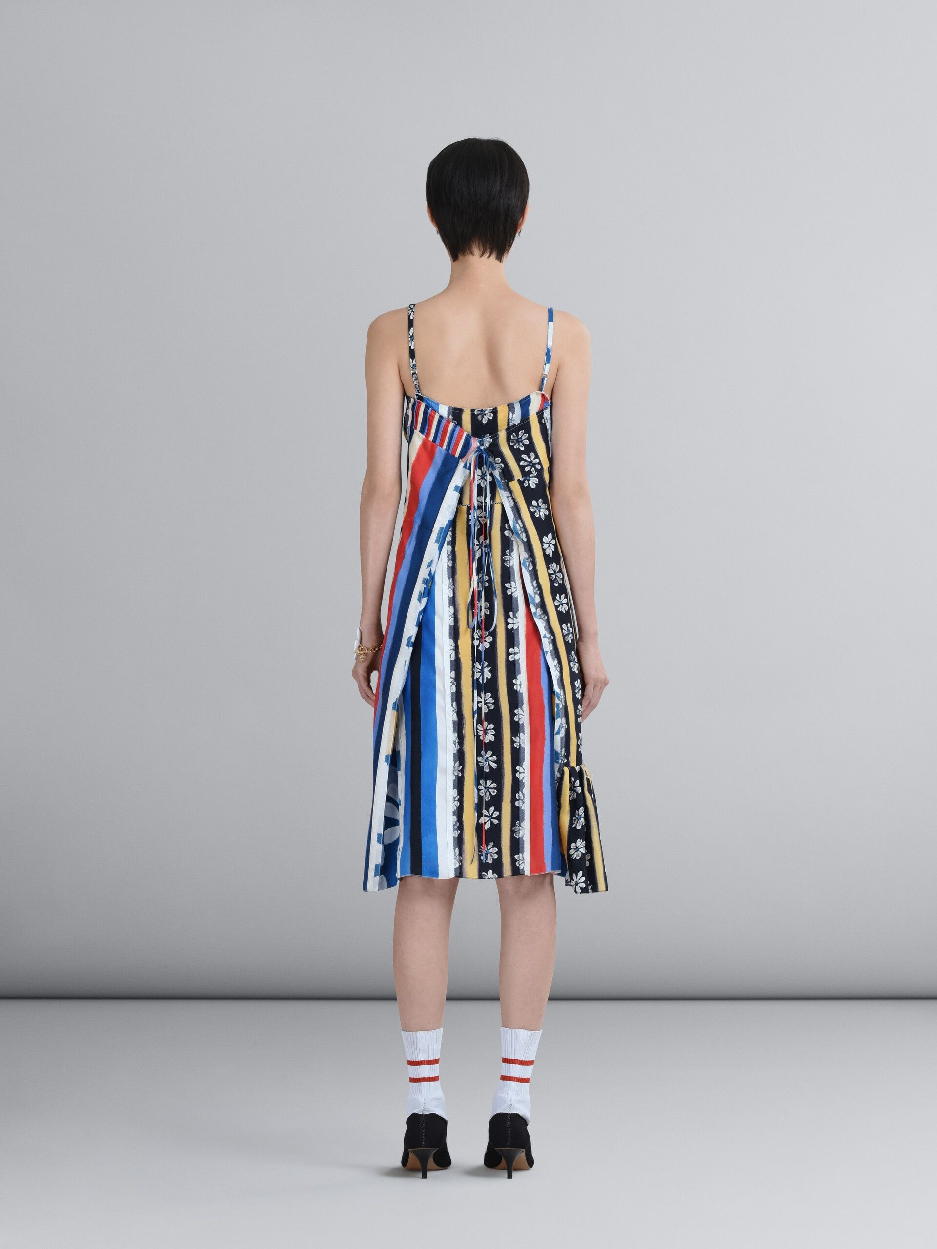 Marni o1y1025 Midi Dress in Multicolor Size XS / US 0-2 / IT 36-38 - 6 Thumbnail