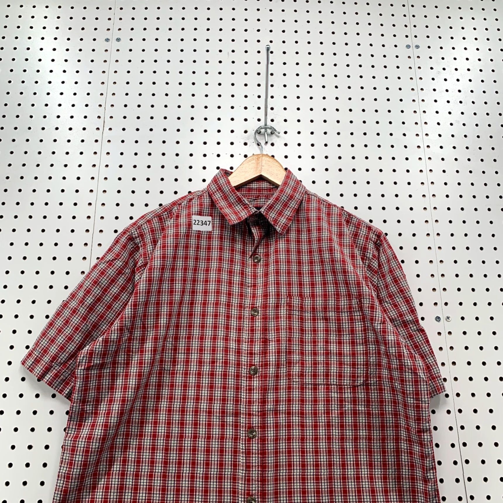 Vintage RedHead Shirt Mens Medium Red White Check Plaid Button Pocket Short Sleeve 23x29 Size US M / EU 48-50 / 2 - 2 Thumbnail