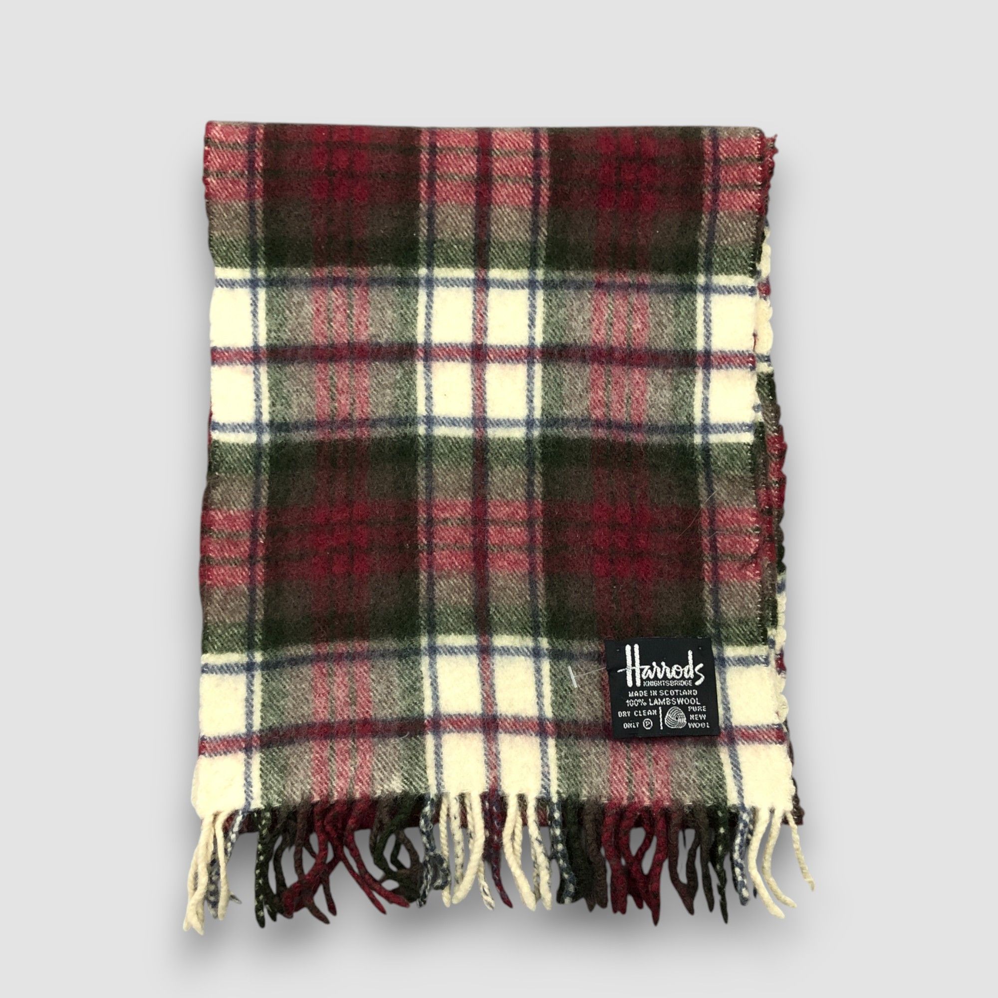 Harrods Vintage Harrods Scarf Muffler Wool Cashmere Scarves Size ONE SIZE - 3 Thumbnail