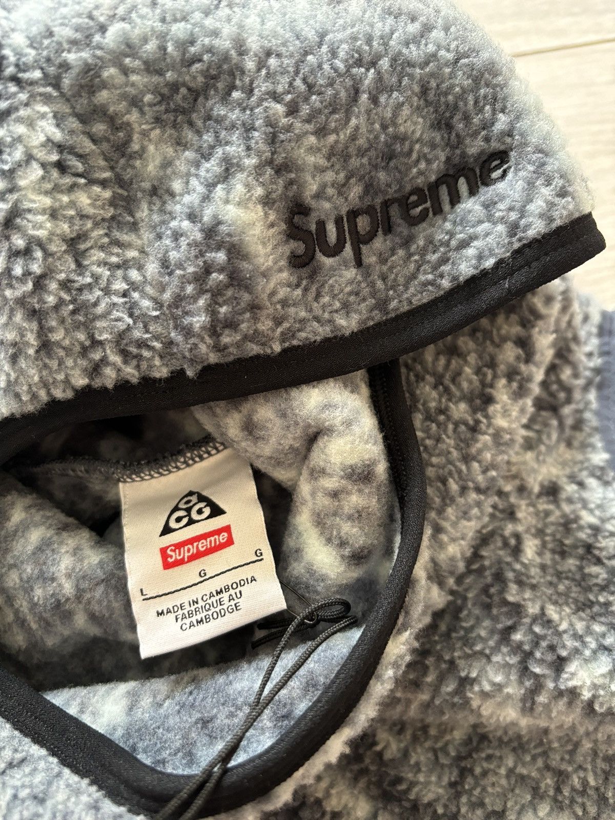 Nike ACG × Supreme Nike ACG x Supreme fleece pullover mint snakeskin ninja Size US L / EU 52-54 / 3 - 3 Thumbnail